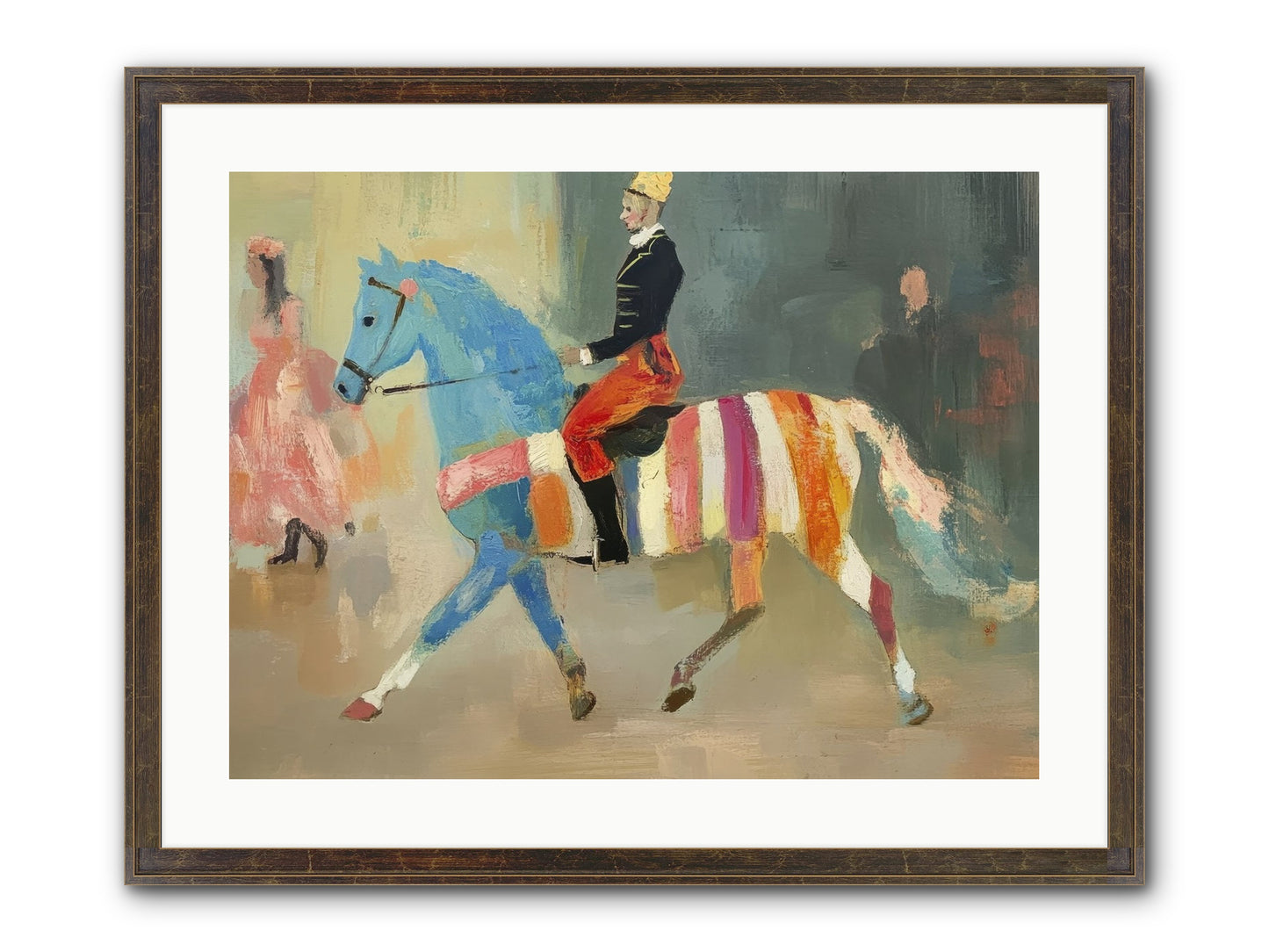 Paddock Elegance Framed Print - Slimwoods Black/Gold 24x18