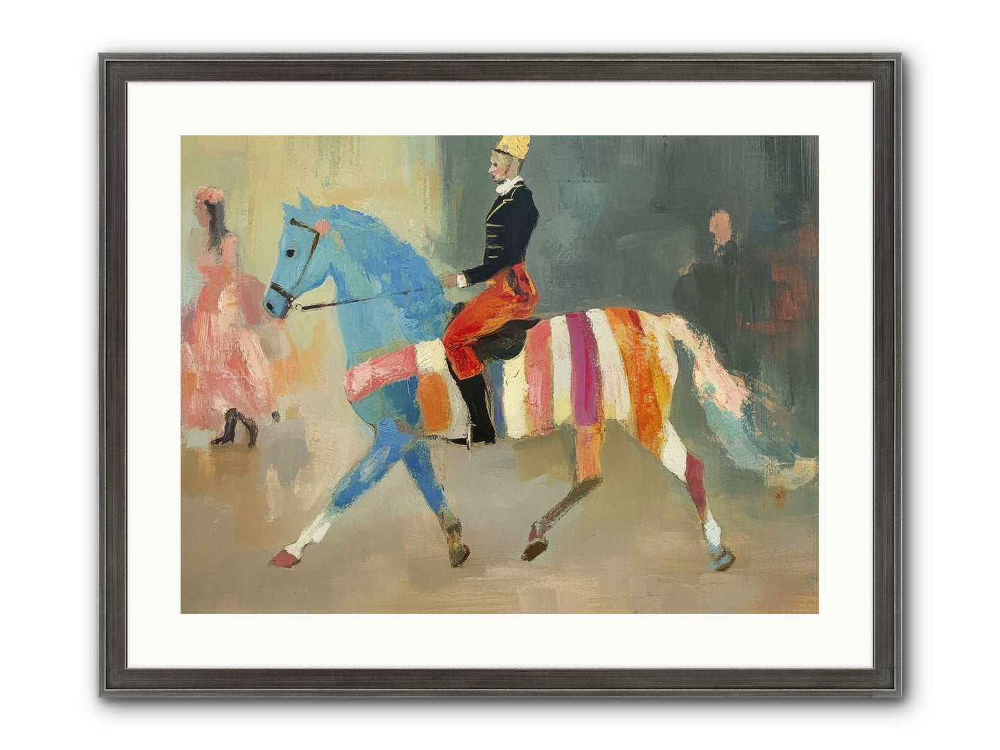 Paddock Elegance Framed Print - Slimwoods Black/Silver 24x18