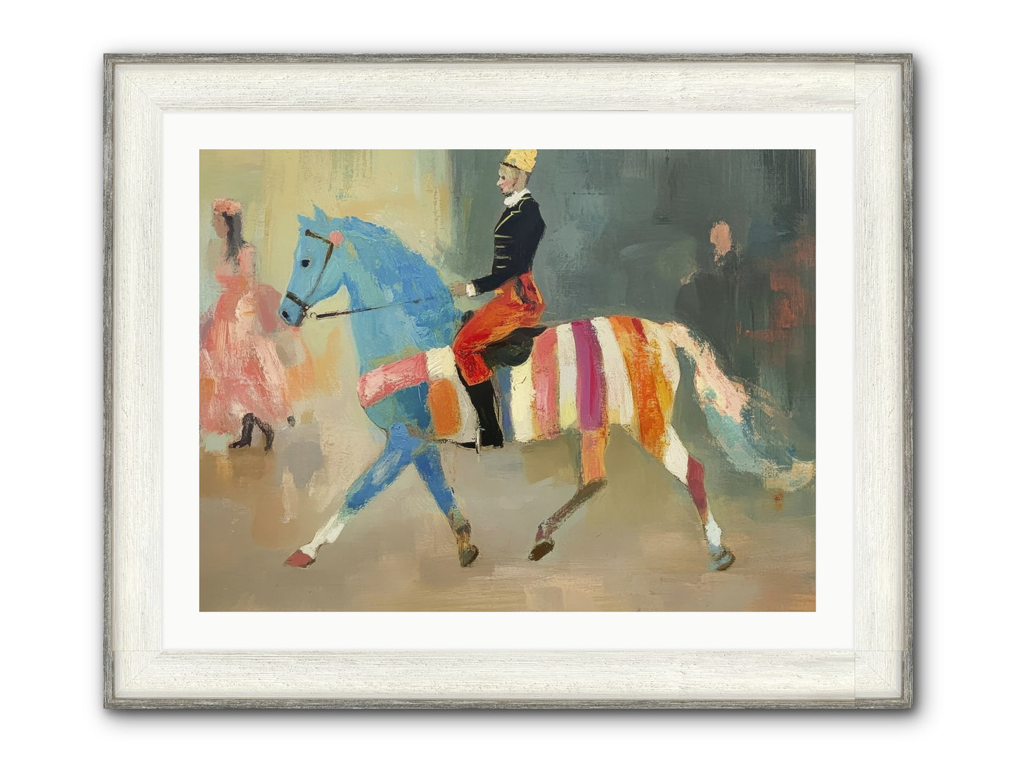 Paddock Elegance Framed Print - Driftwood White 32x24