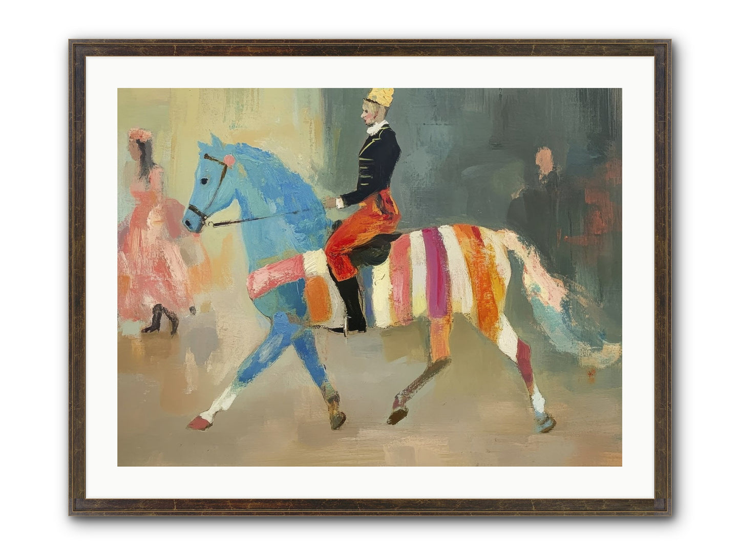 Paddock Elegance Framed Print - Slimwoods Black/Gold 32x24