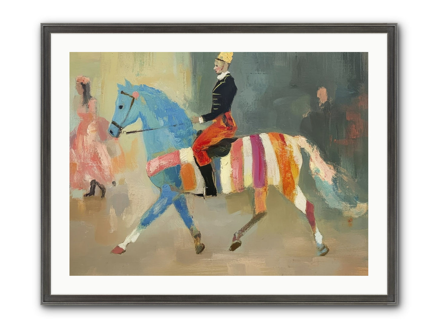 Paddock Elegance Framed Print - Slimwoods Black/Silver 32x24
