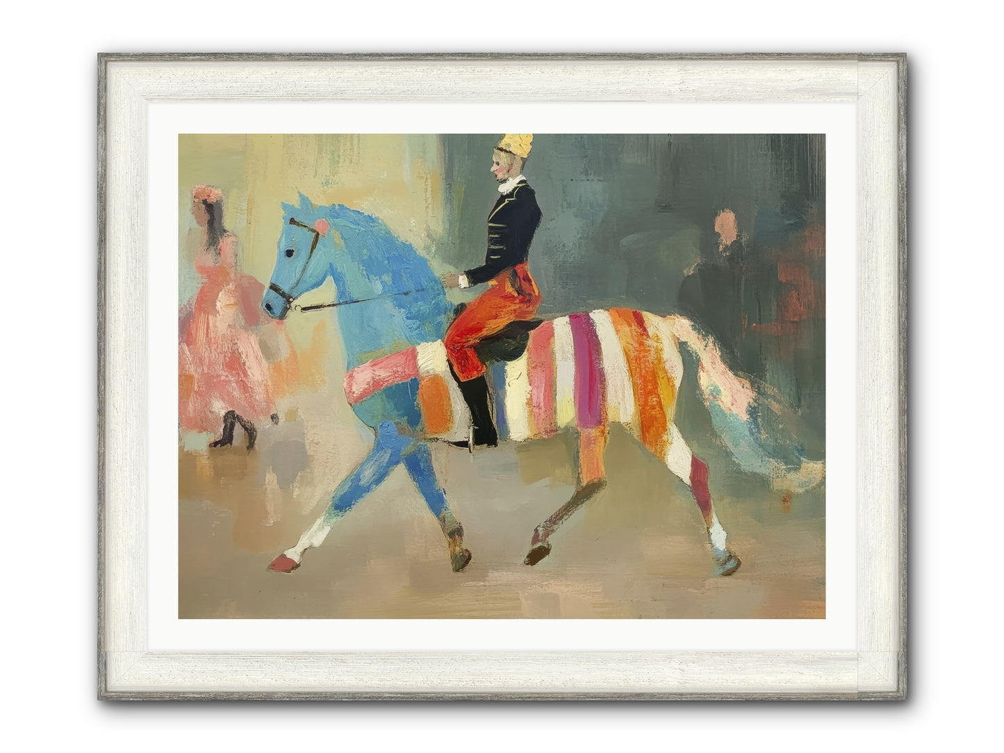 Paddock Elegance Framed Print - Driftwood White 40x30
