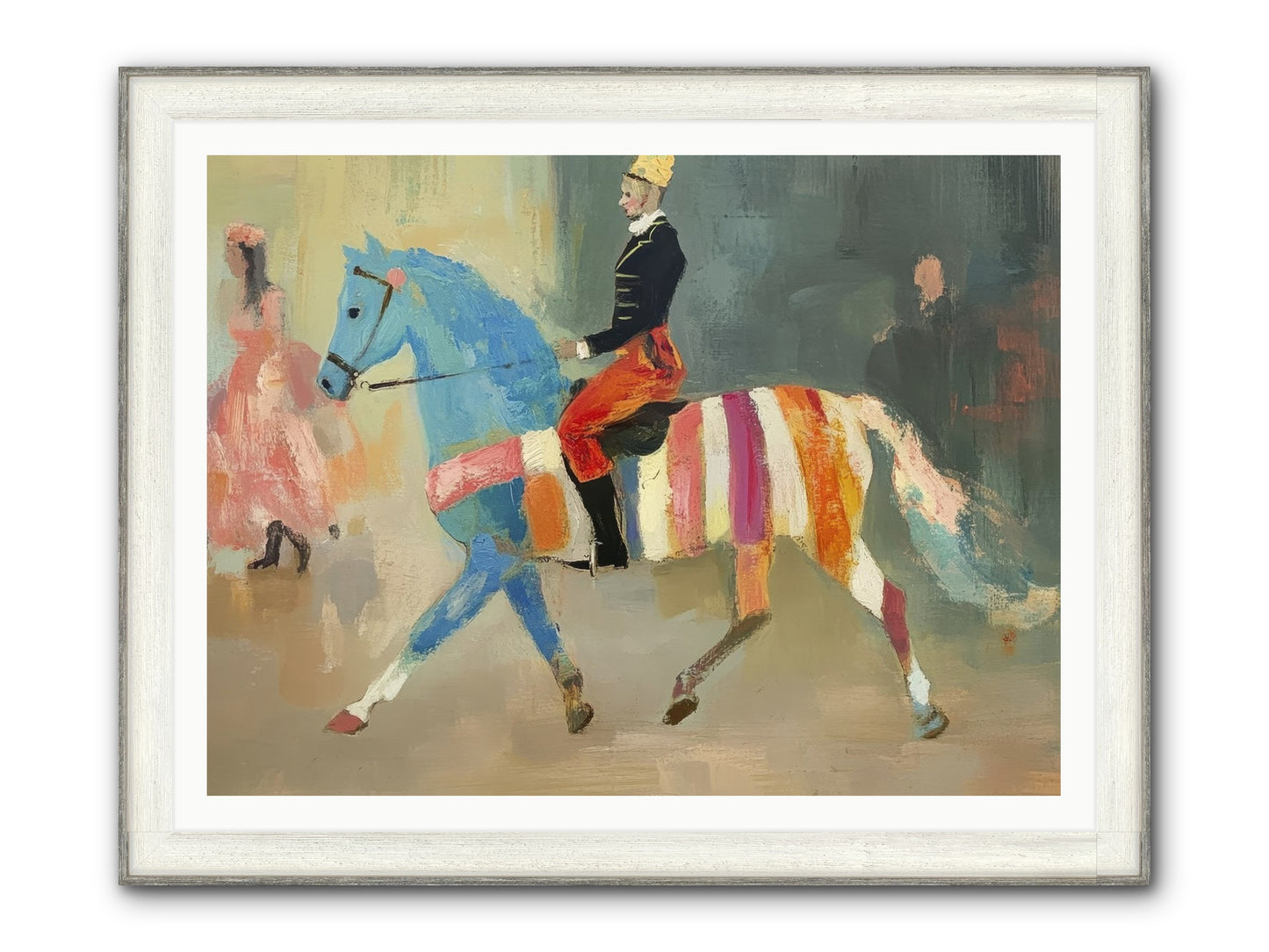 Paddock Elegance Framed Print - Driftwood White 48x36