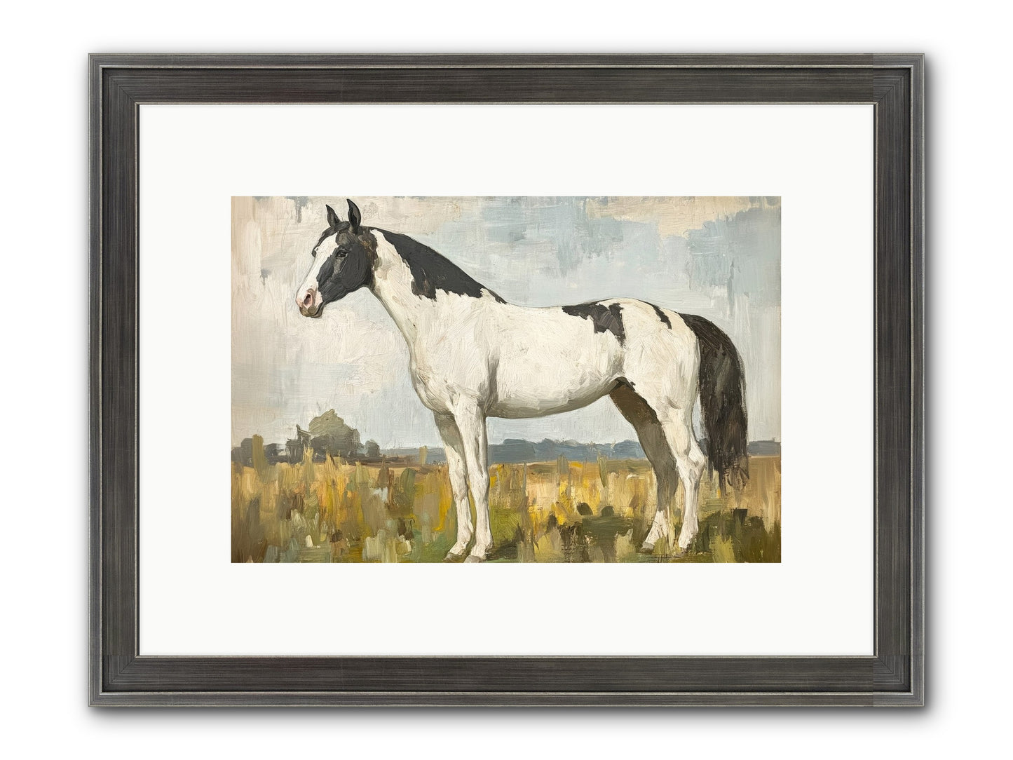 Paddock Prestige Framed Print - Slimwoods Black/Silver 12x8