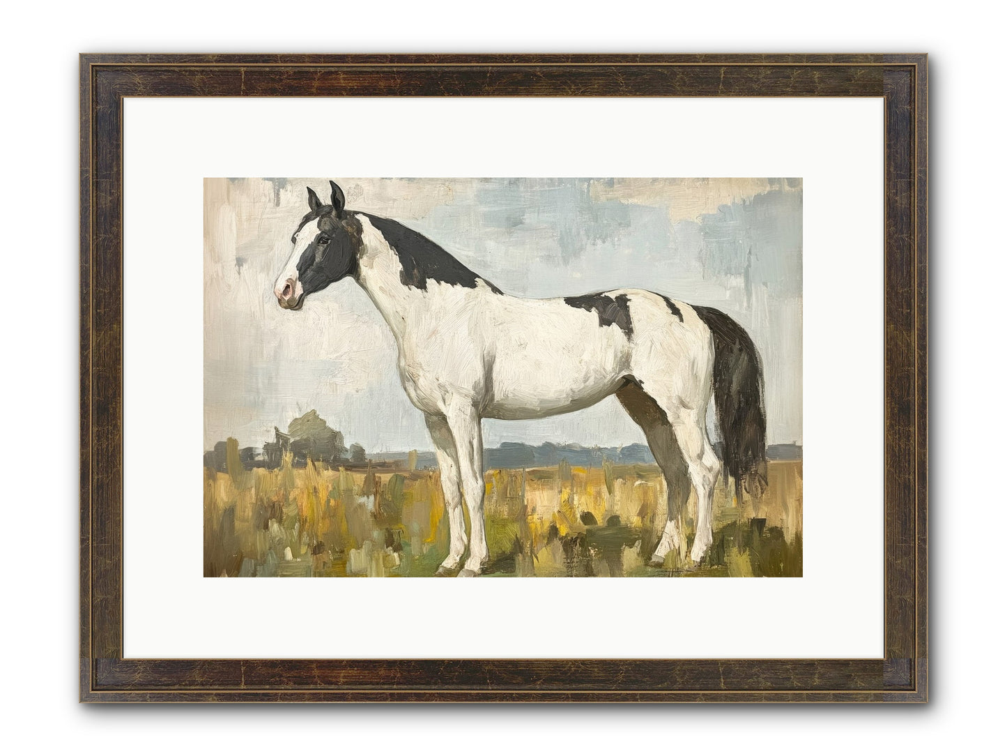 Paddock Prestige Framed Print - Slimwoods Black/Gold 15x10