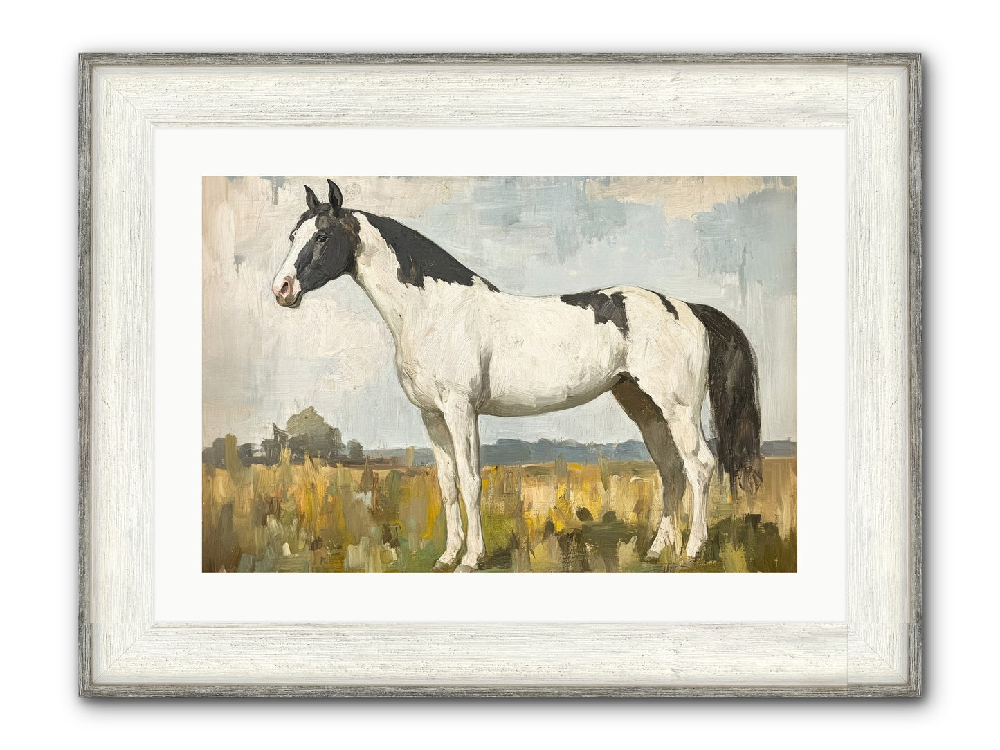 Paddock Prestige Framed Print - Driftwood White 24x16