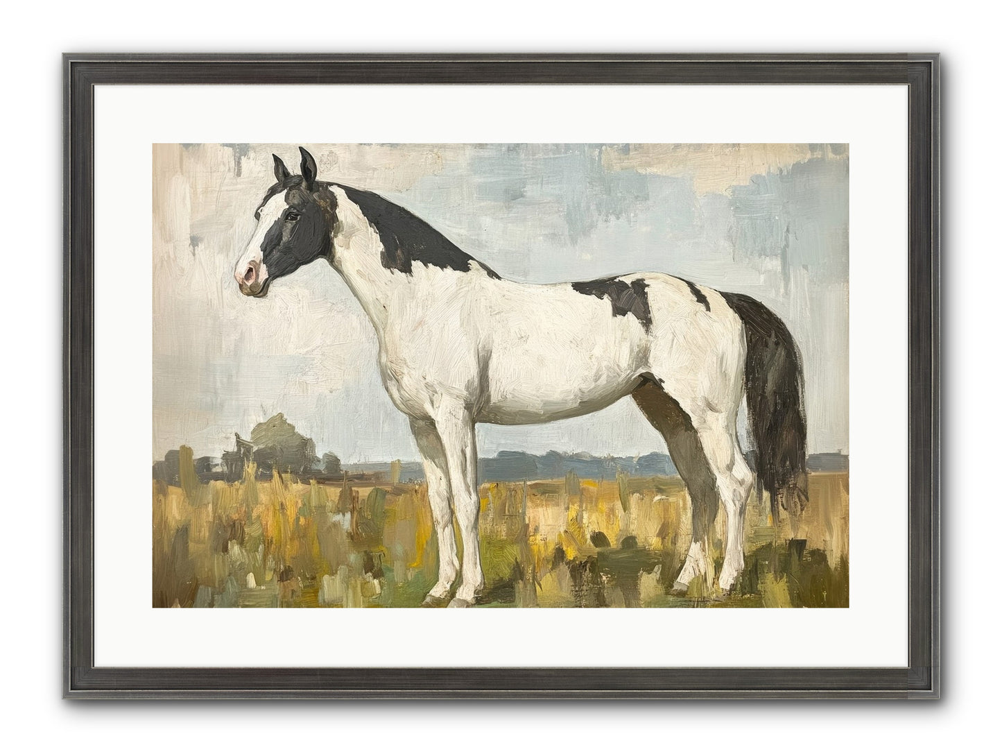 Paddock Prestige Framed Print - Slimwoods Black/Silver 24x16
