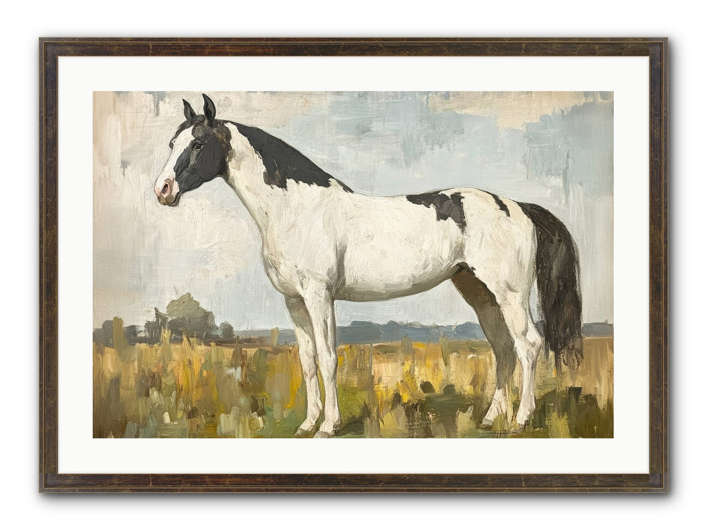 Paddock Prestige Framed Print - Slimwoods Black/Gold 30x20