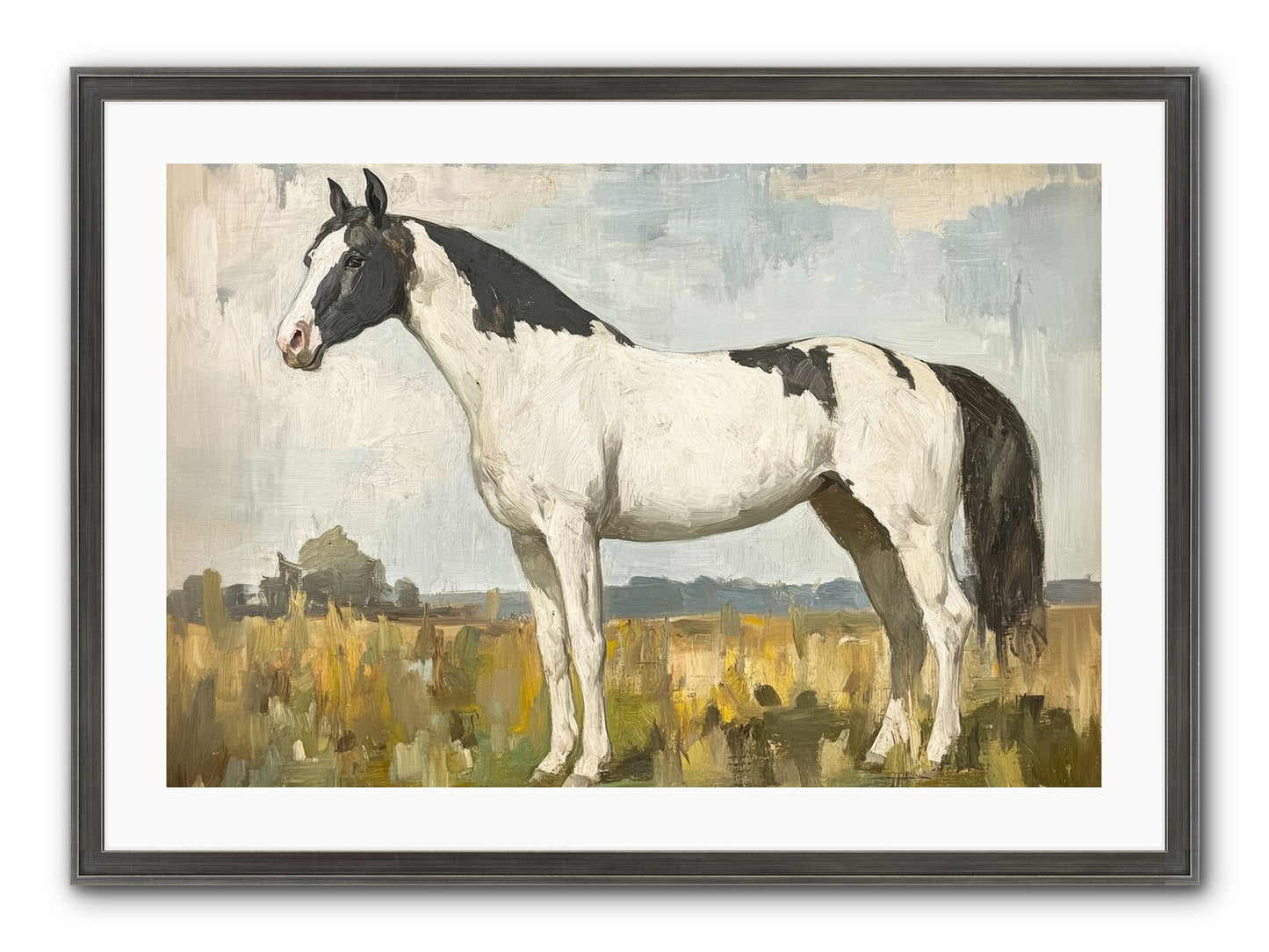 Paddock Prestige Framed Print - Slimwoods Black/Silver 30x20