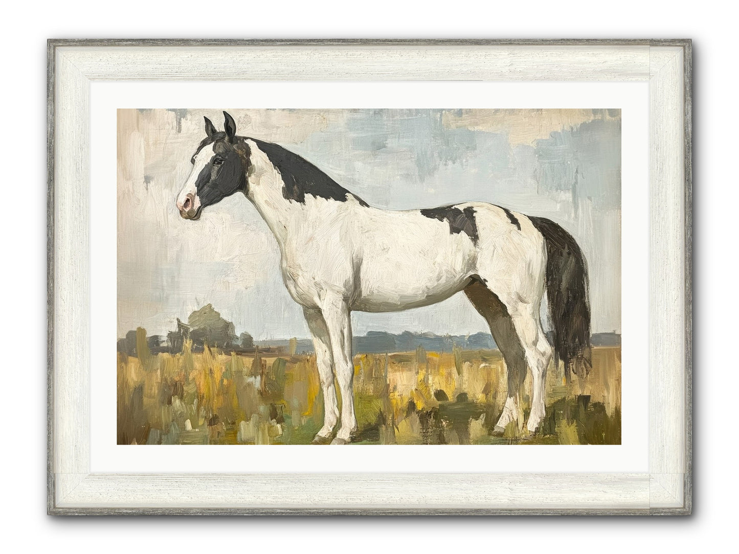 Paddock Prestige Framed Print - Driftwood White 36x24