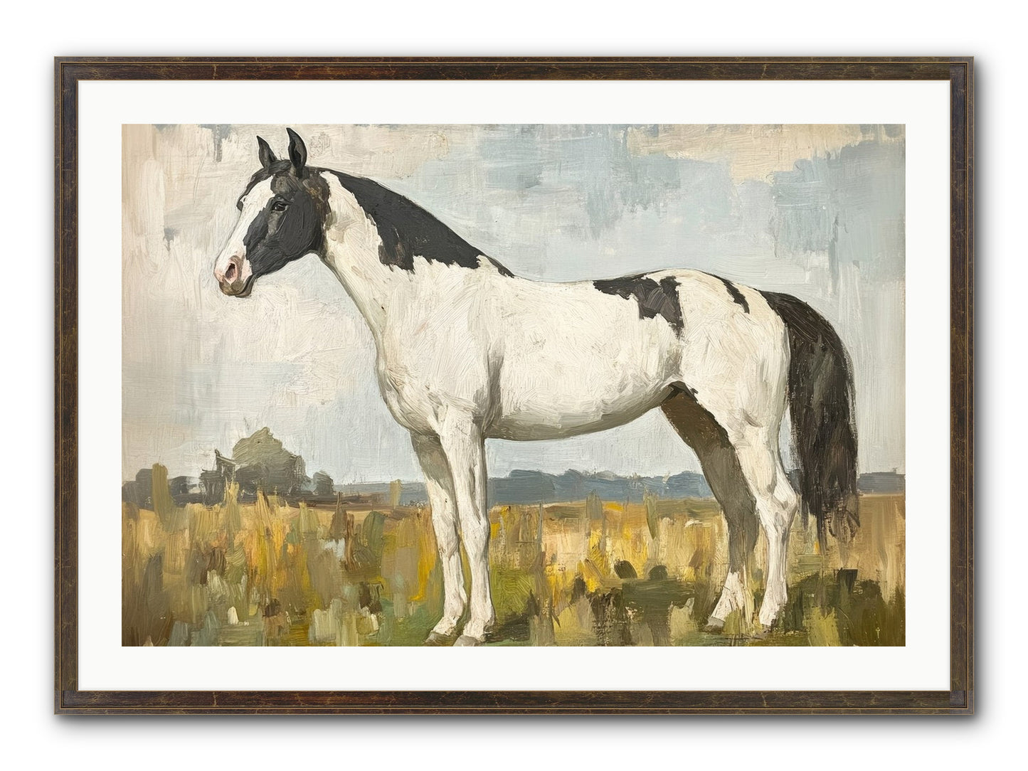 Paddock Prestige Framed Print - Slimwoods Black/Gold 36x24
