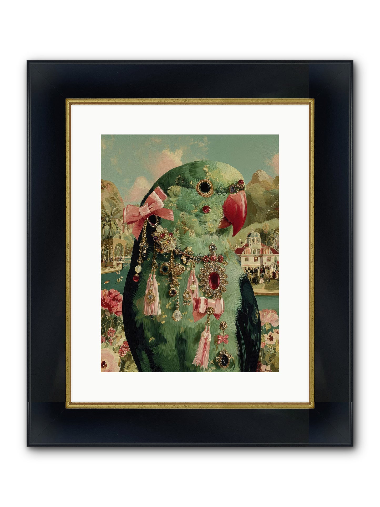 Pages Beneath The Sky No.2 Framed Print - Wide Black w/Gold 12x16