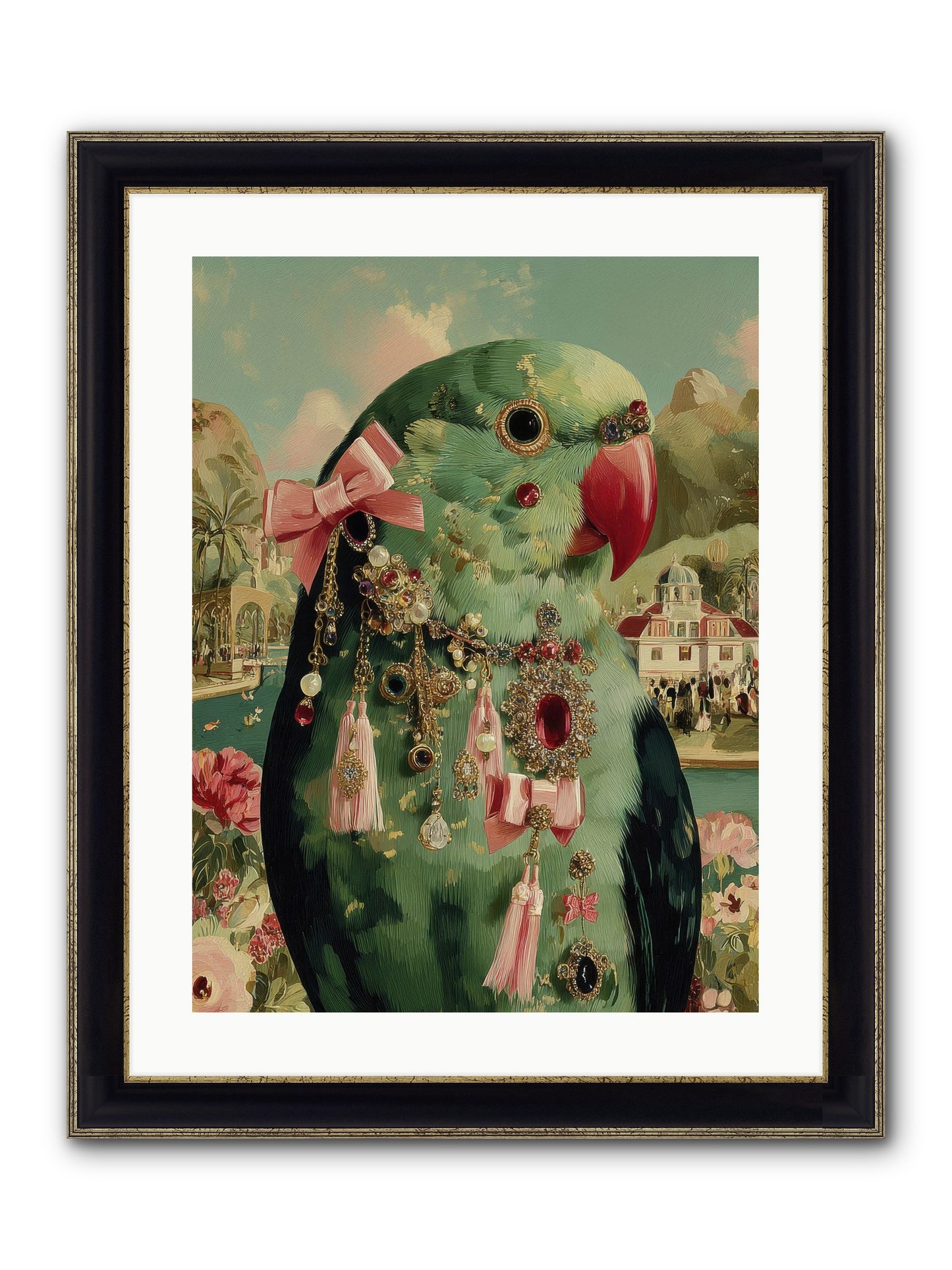 Pages Beneath The Sky No.2 Framed Print - Black & Gold 18x24
