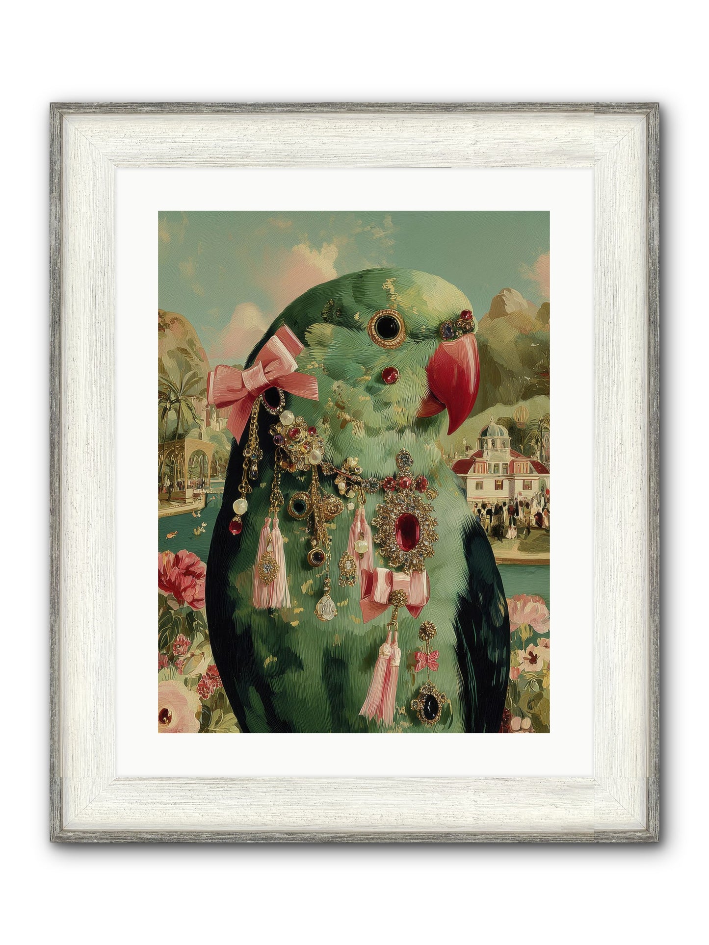 Pages Beneath The Sky No.2 Framed Print - Driftwood White 18x24