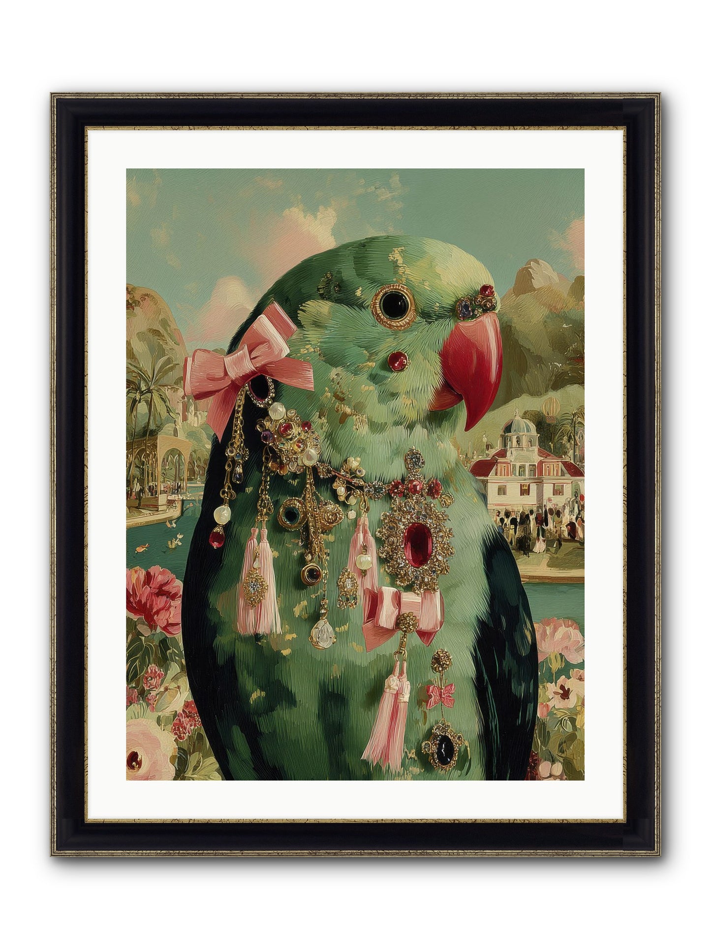 Pages Beneath The Sky No.2 Framed Print - Black & Gold 24x32
