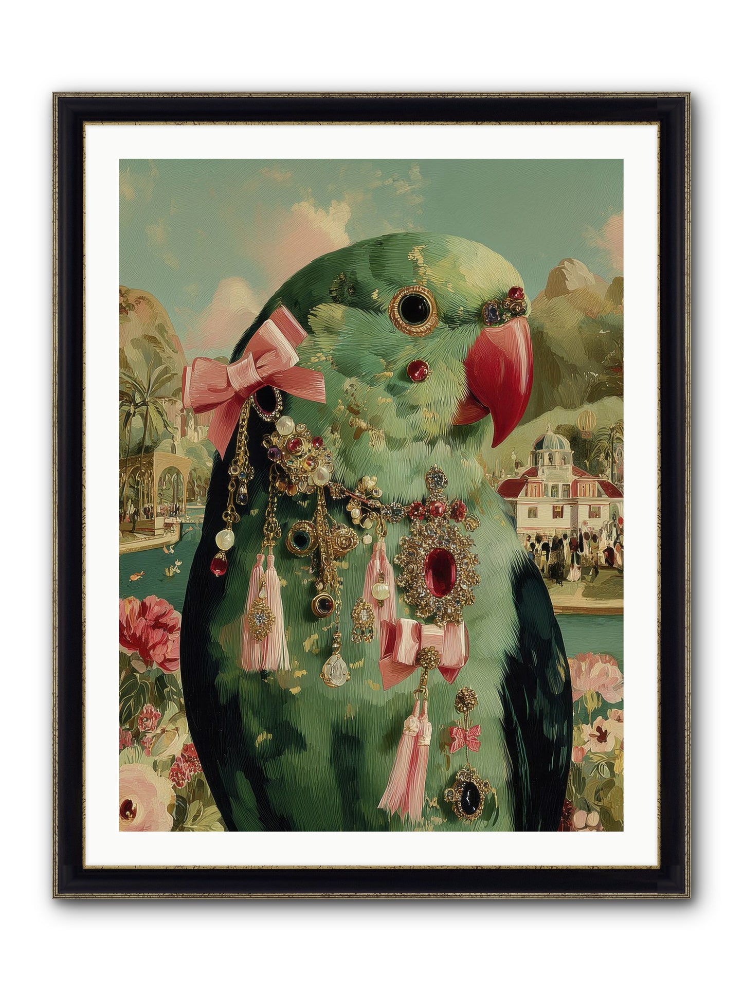Pages Beneath The Sky No.2 Framed Print - Black & Gold 30x40
