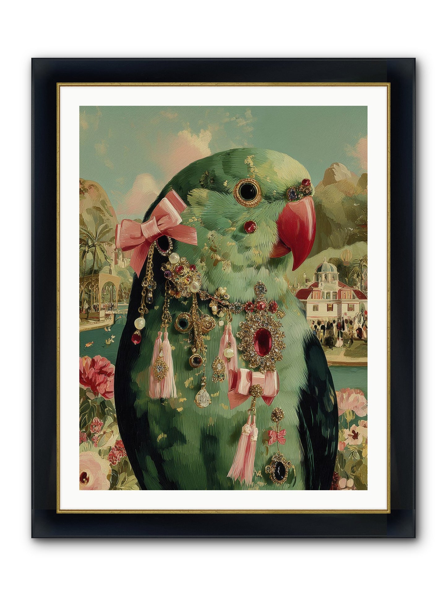 Pages Beneath The Sky No.2 Framed Print - Wide Black w/Gold 30x40
