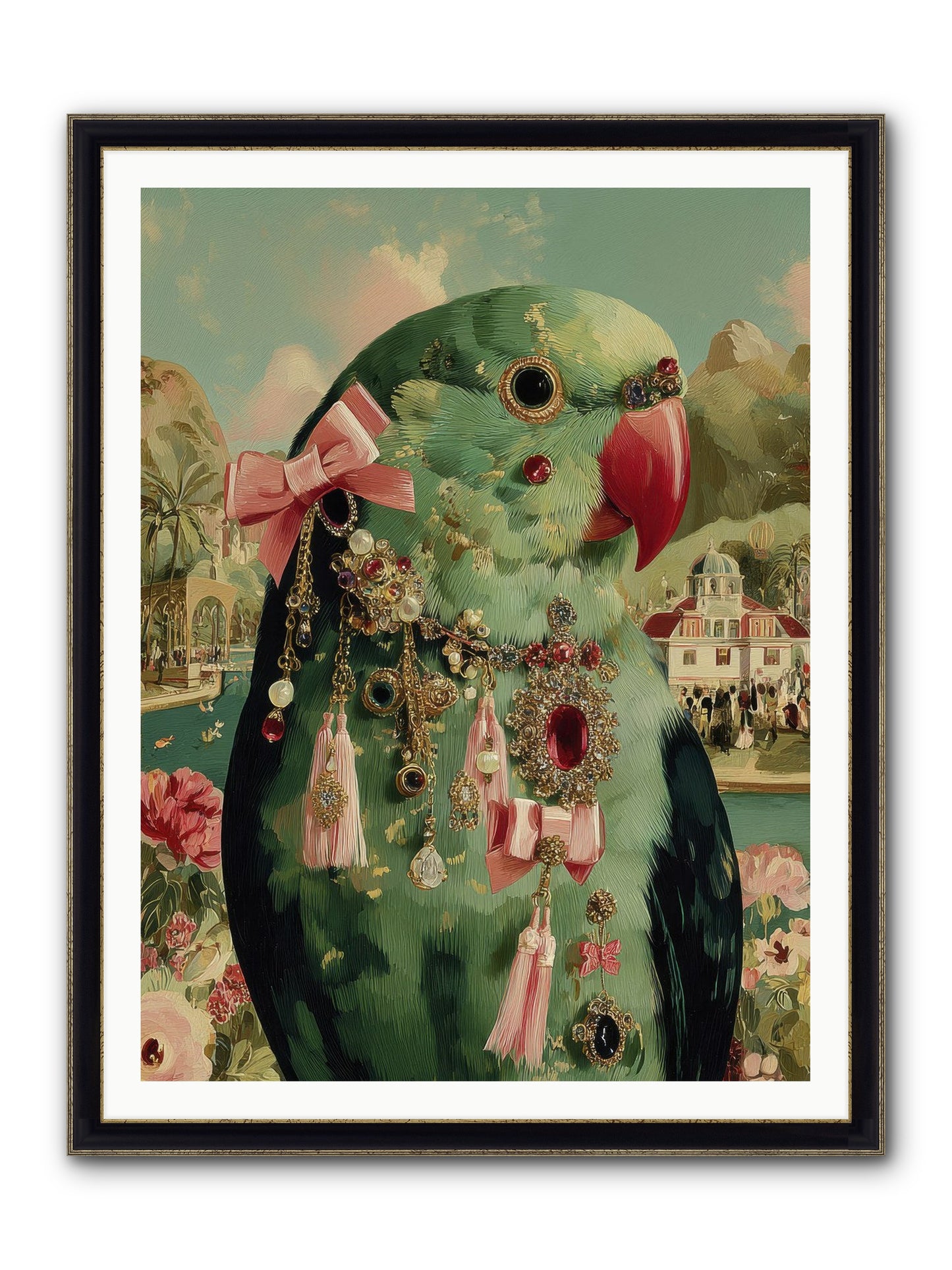 Pages Beneath The Sky No.2 Framed Print - Black & Gold 36x48
