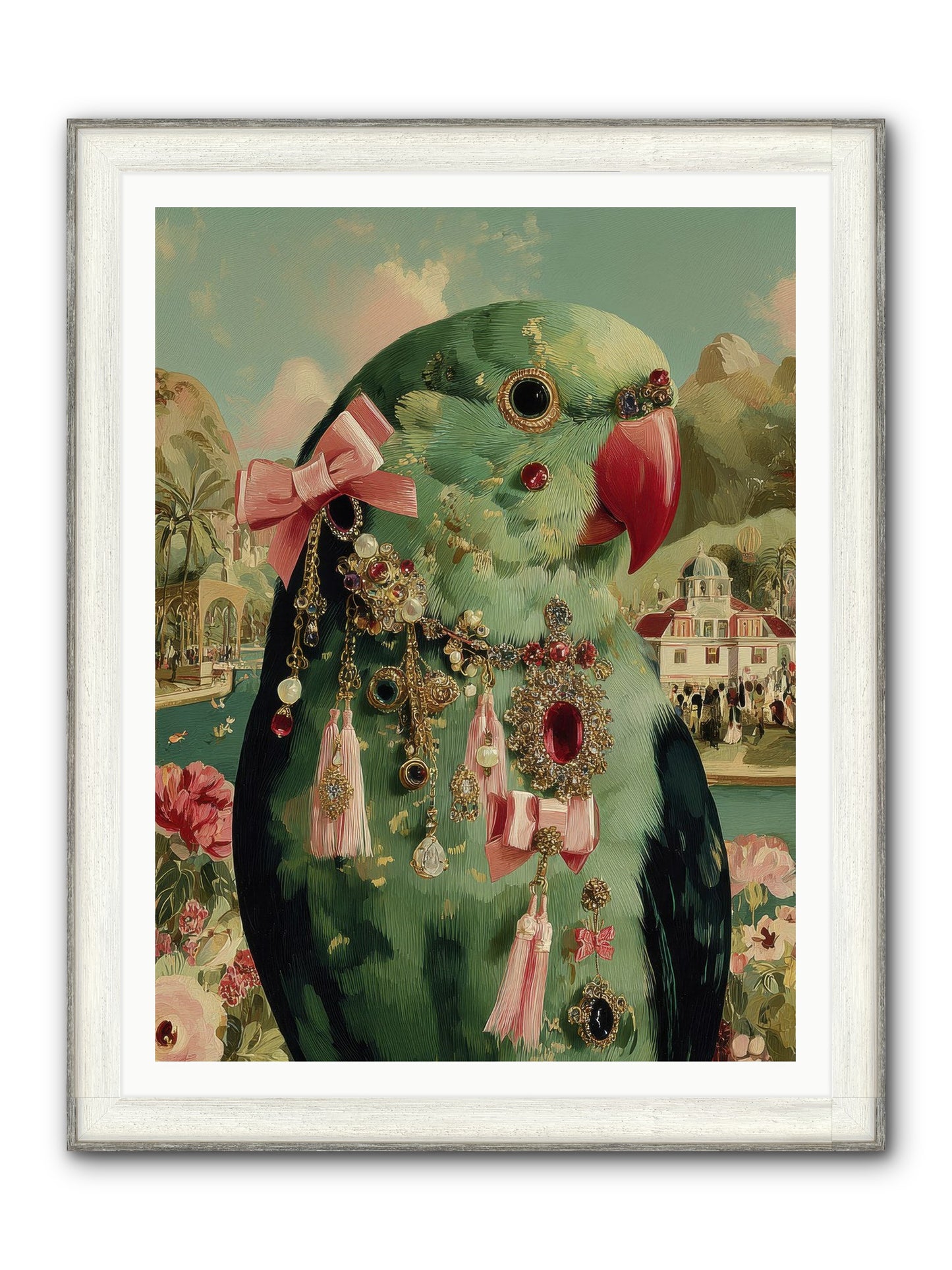 Pages Beneath The Sky No.2 Framed Print - Driftwood White 36x48