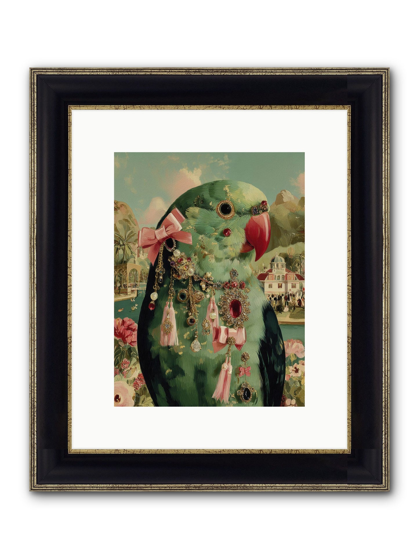 Pages Beneath The Sky No.2 Framed Print - Black & Gold 9x12