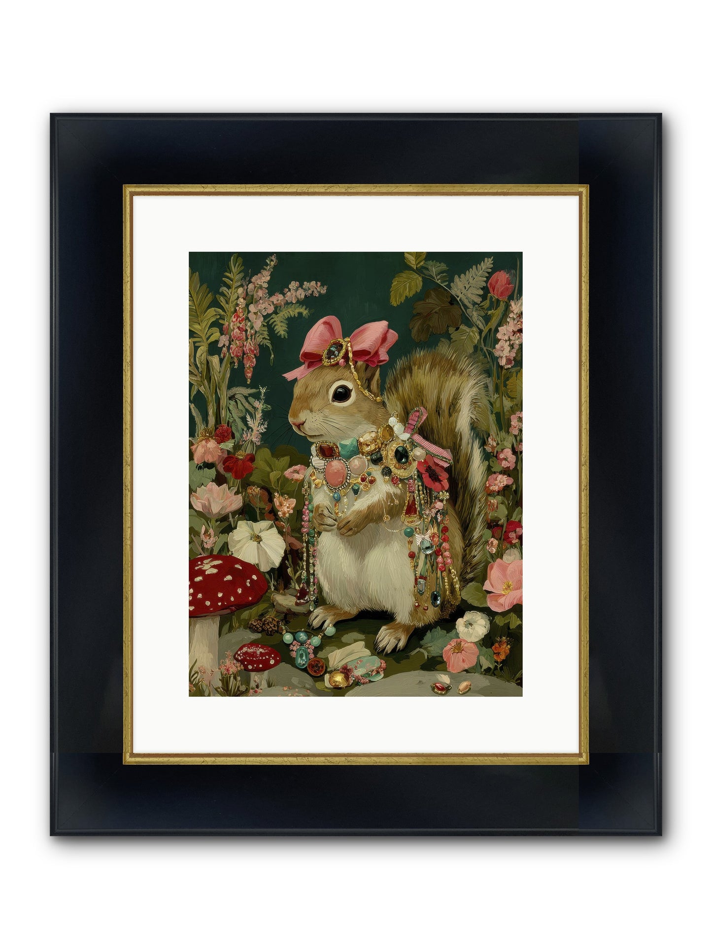 Pages From Quiet Corners No.1 Framed Print - Wide Black w/Gold 12x16