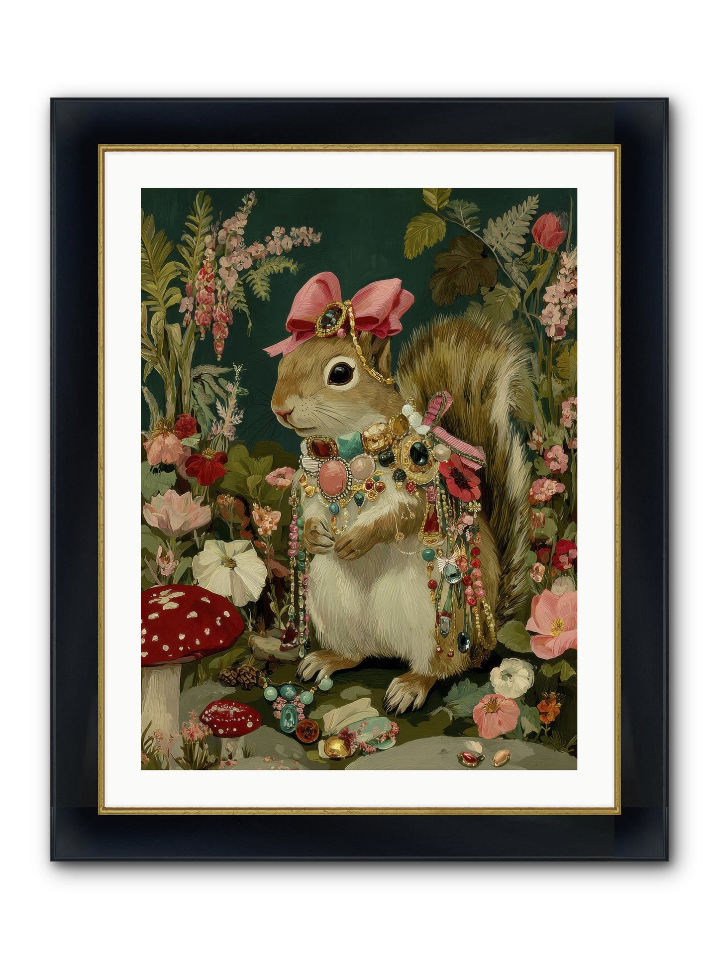 Pages From Quiet Corners No.1 Framed Print - Wide Black w/Gold 24x32