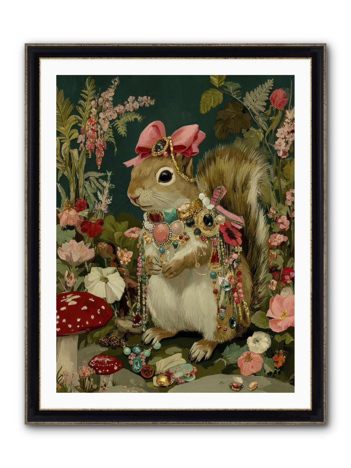 Pages From Quiet Corners No.1 Framed Print - Black & Gold 30x40