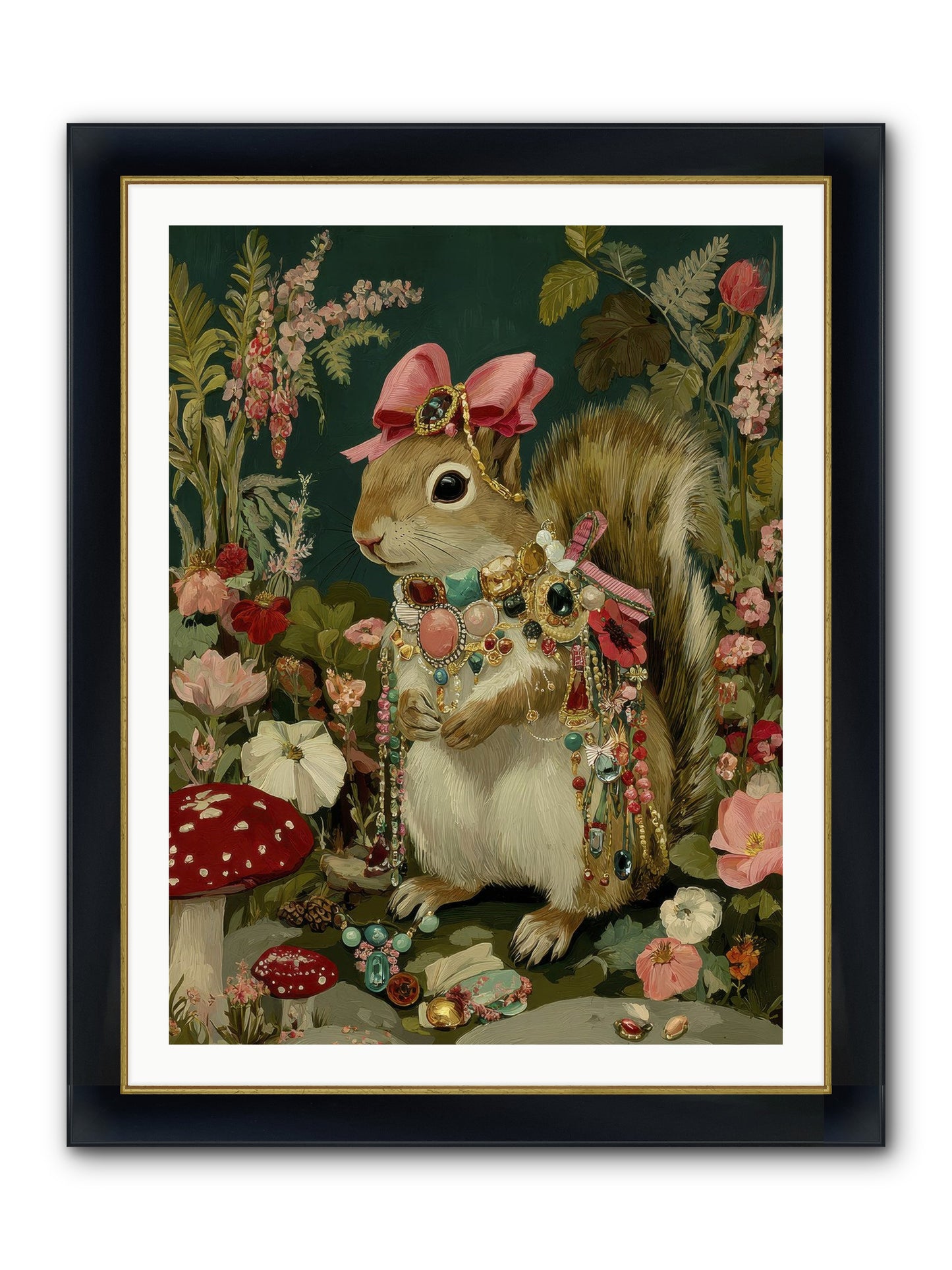 Pages From Quiet Corners No.1 Framed Print - Wide Black w/Gold 30x40