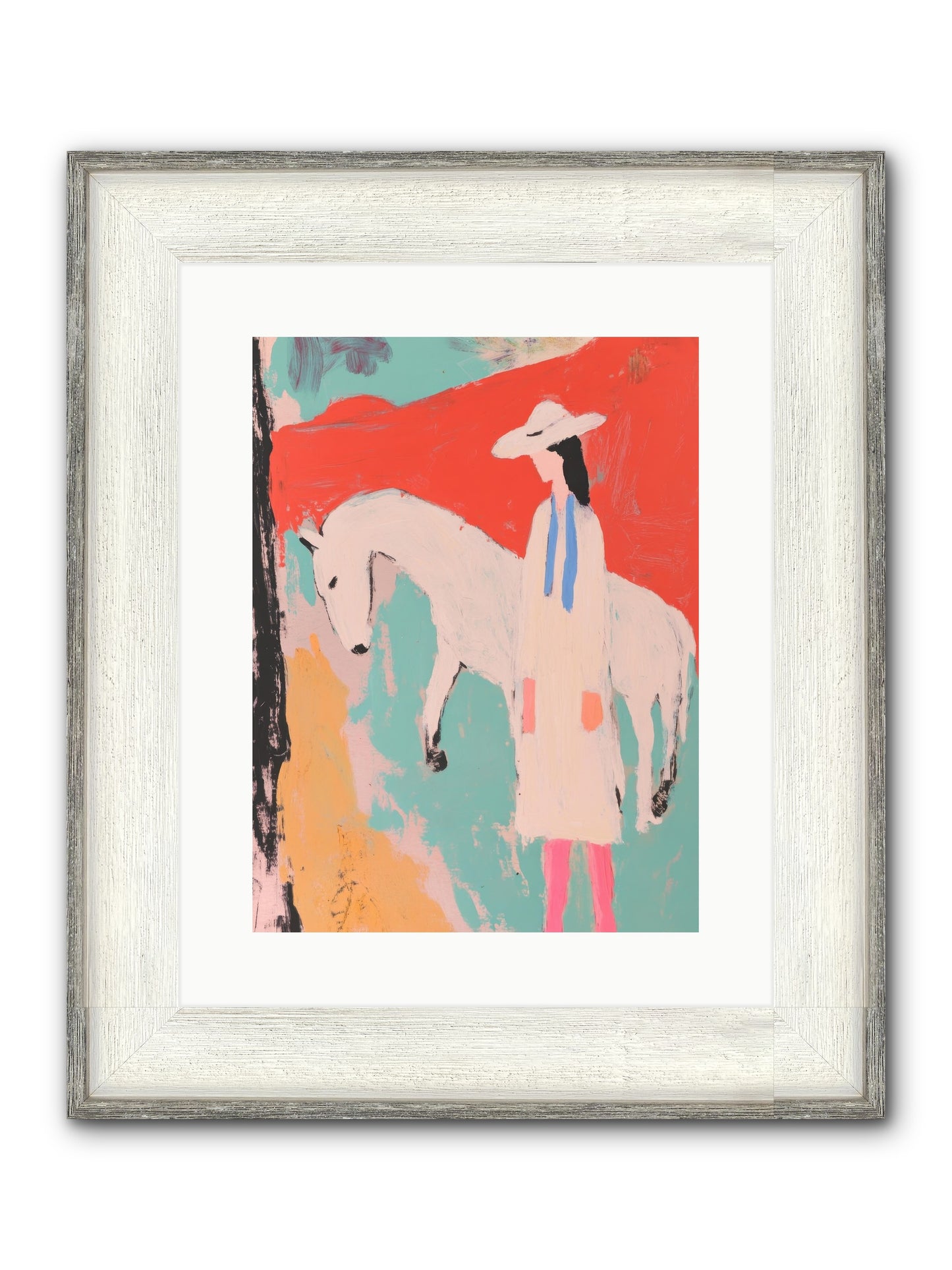 Painted Canyon Promise Framed Print - Driftwood White 12x16