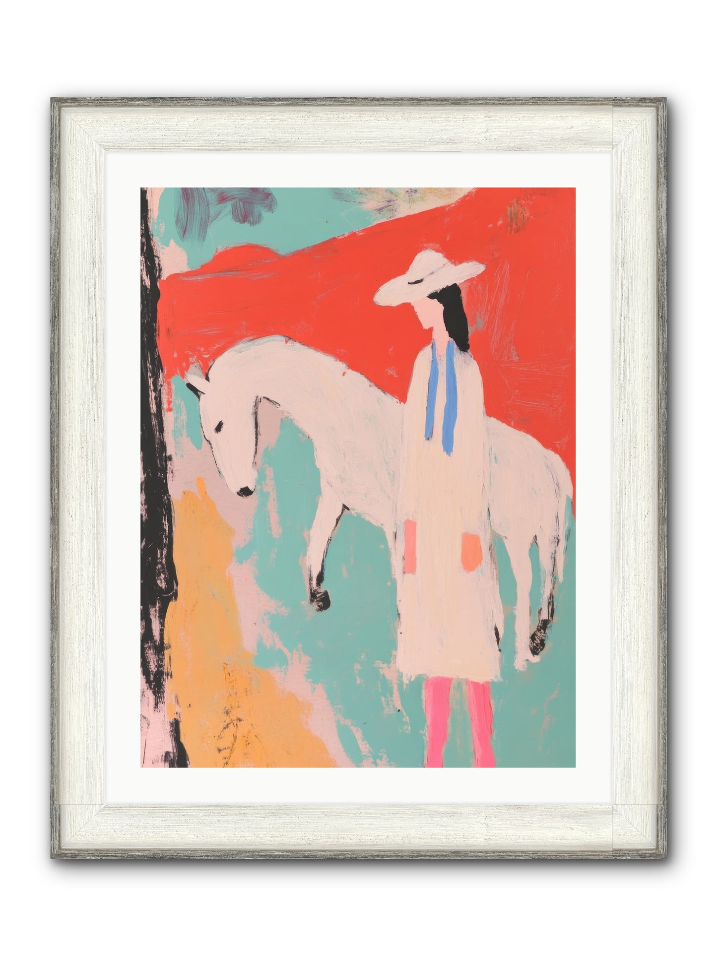 Painted Canyon Promise Framed Print - Driftwood White 24x32