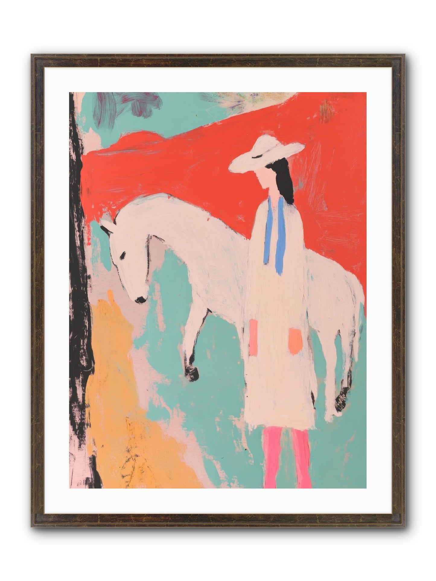 Painted Canyon Promise Framed Print - Slimwoods Black/Gold 24x32