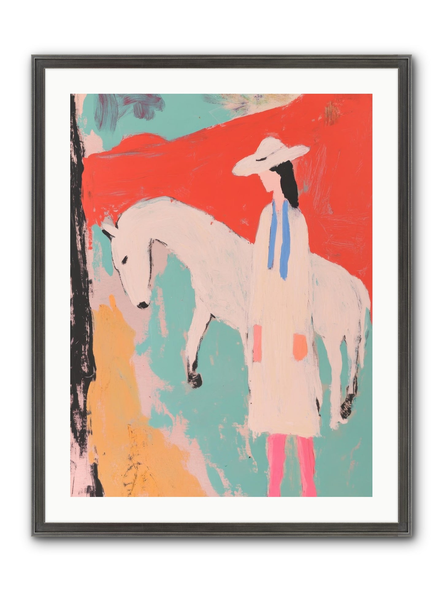 Painted Canyon Promise Framed Print - Slimwoods Black/Silver 24x32