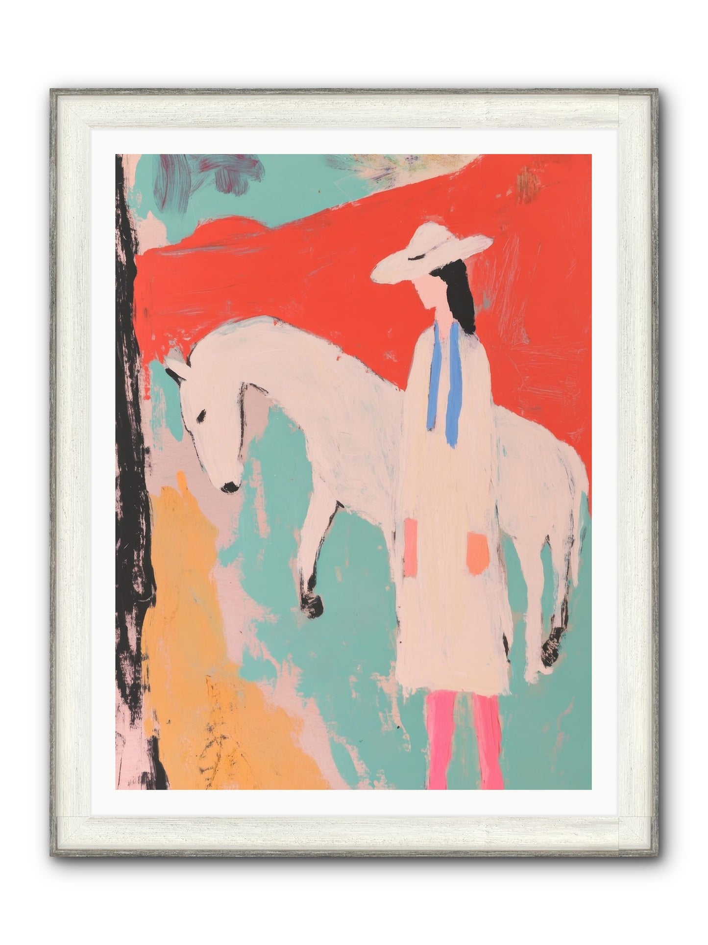 Painted Canyon Promise Framed Print - Driftwood White 36x48