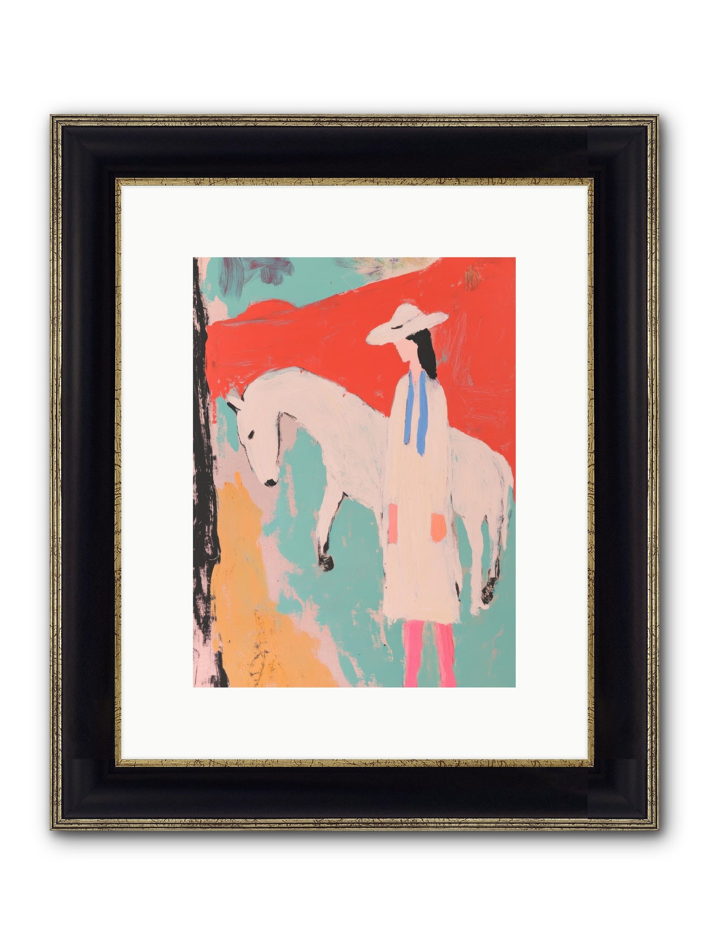 Painted Canyon Promise Framed Print - Black & Gold 9x12