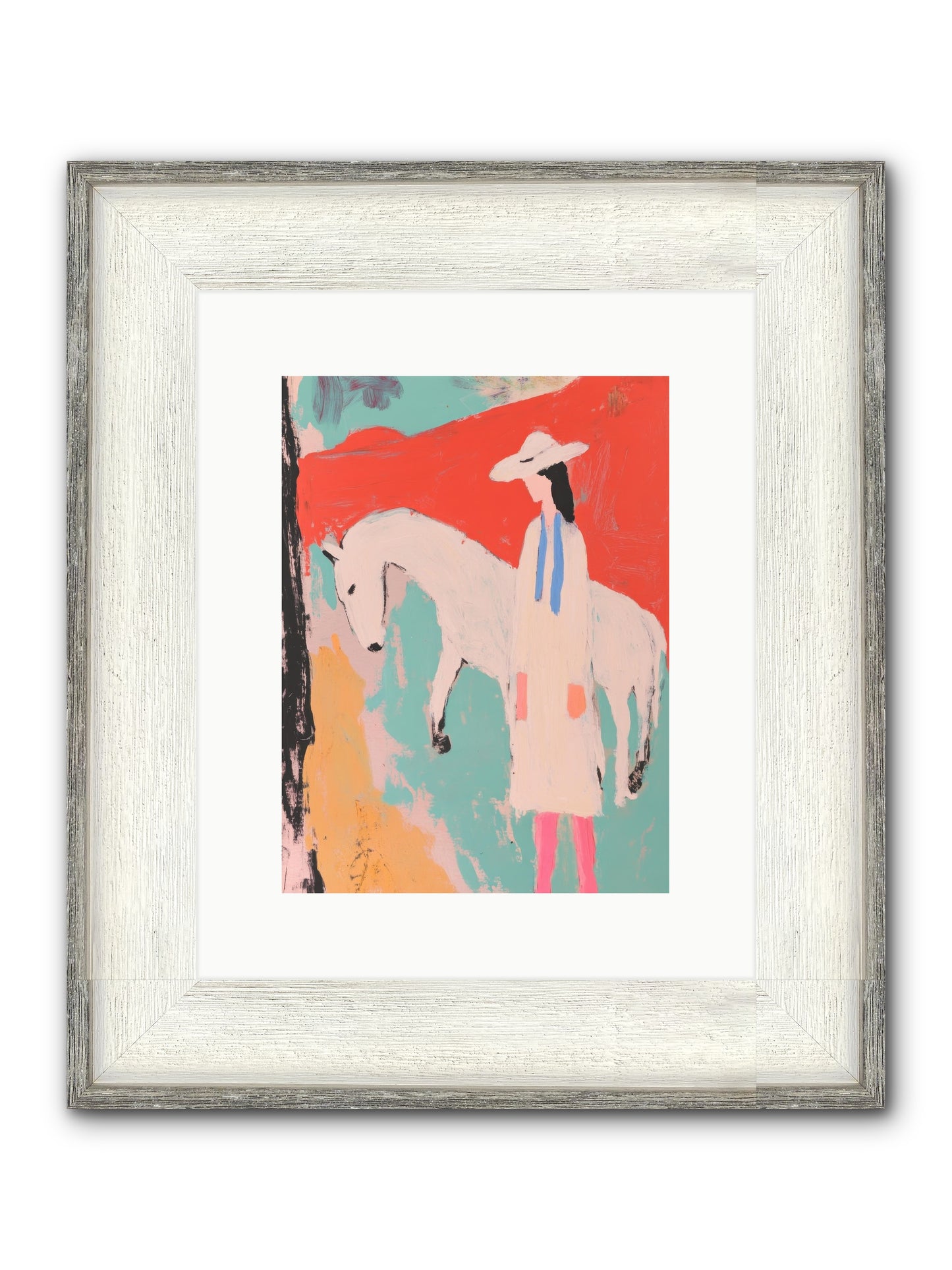 Painted Canyon Promise Framed Print - Driftwood White 9x12