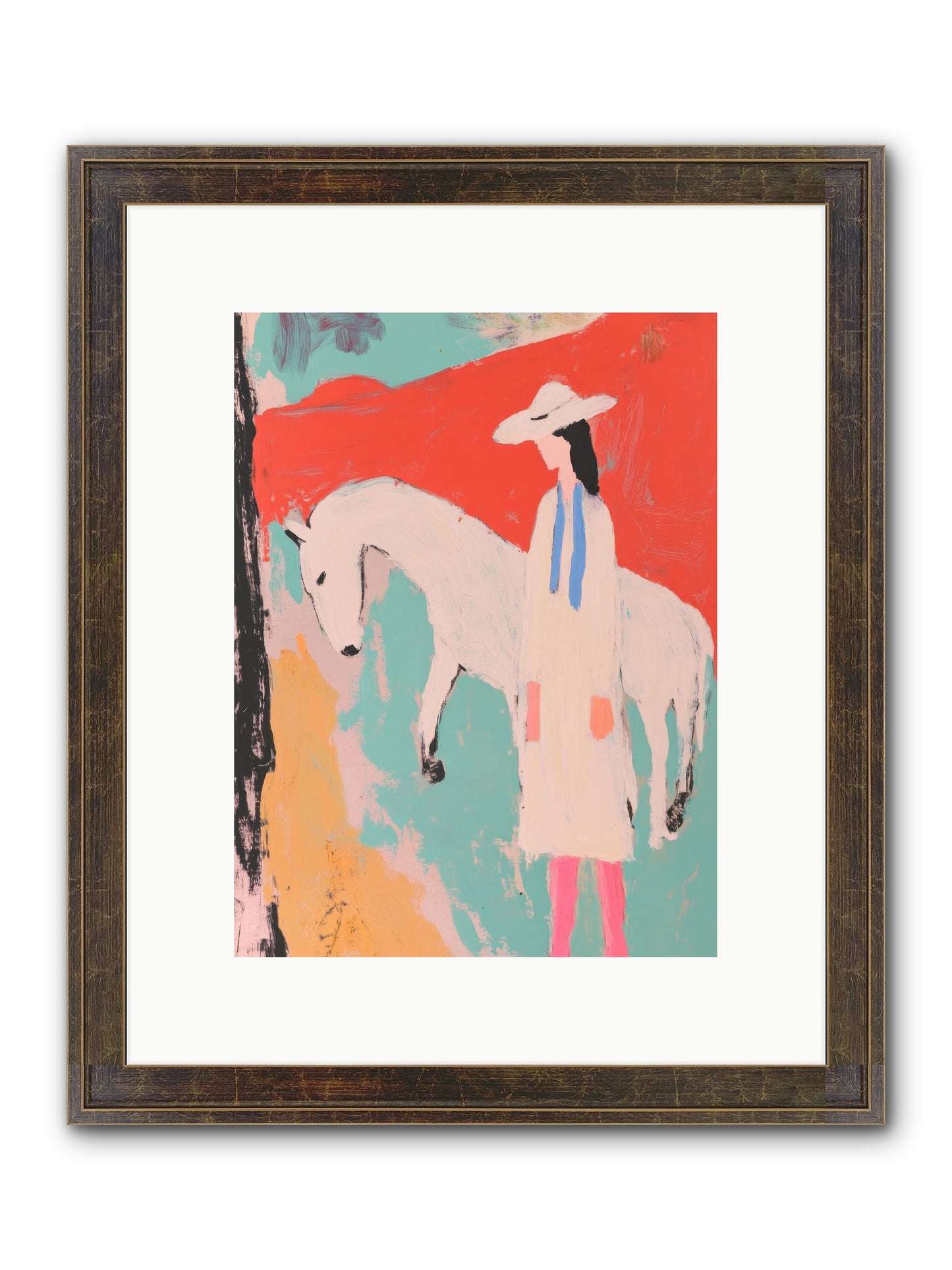 Painted Canyon Promise Framed Print - Slimwoods Black/Gold 9x12