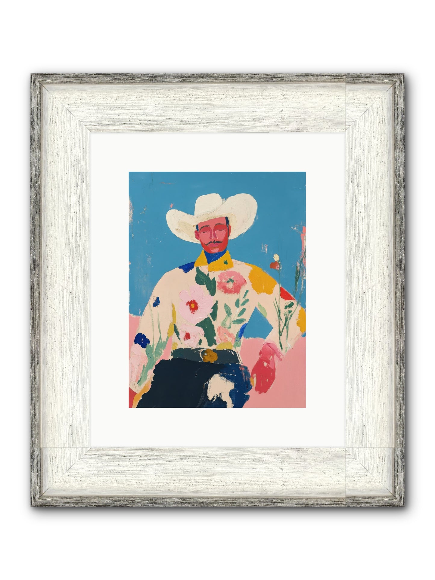 Painted Desert Tale Framed Print - Driftwood White 9x12