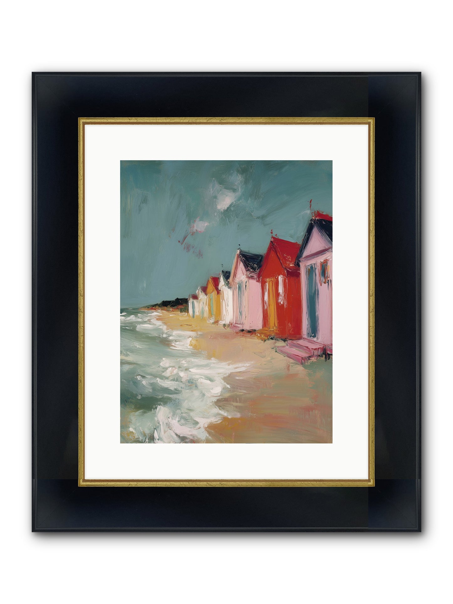 Painted Dreams Framed Print - Wide Black w/Gold 12x16