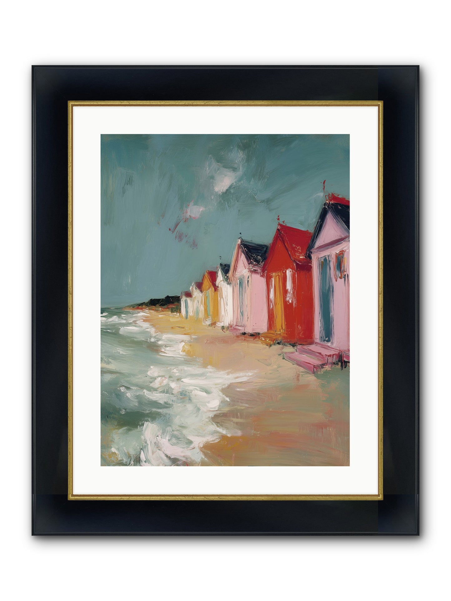 Painted Dreams Framed Print - Wide Black w/Gold 18x24