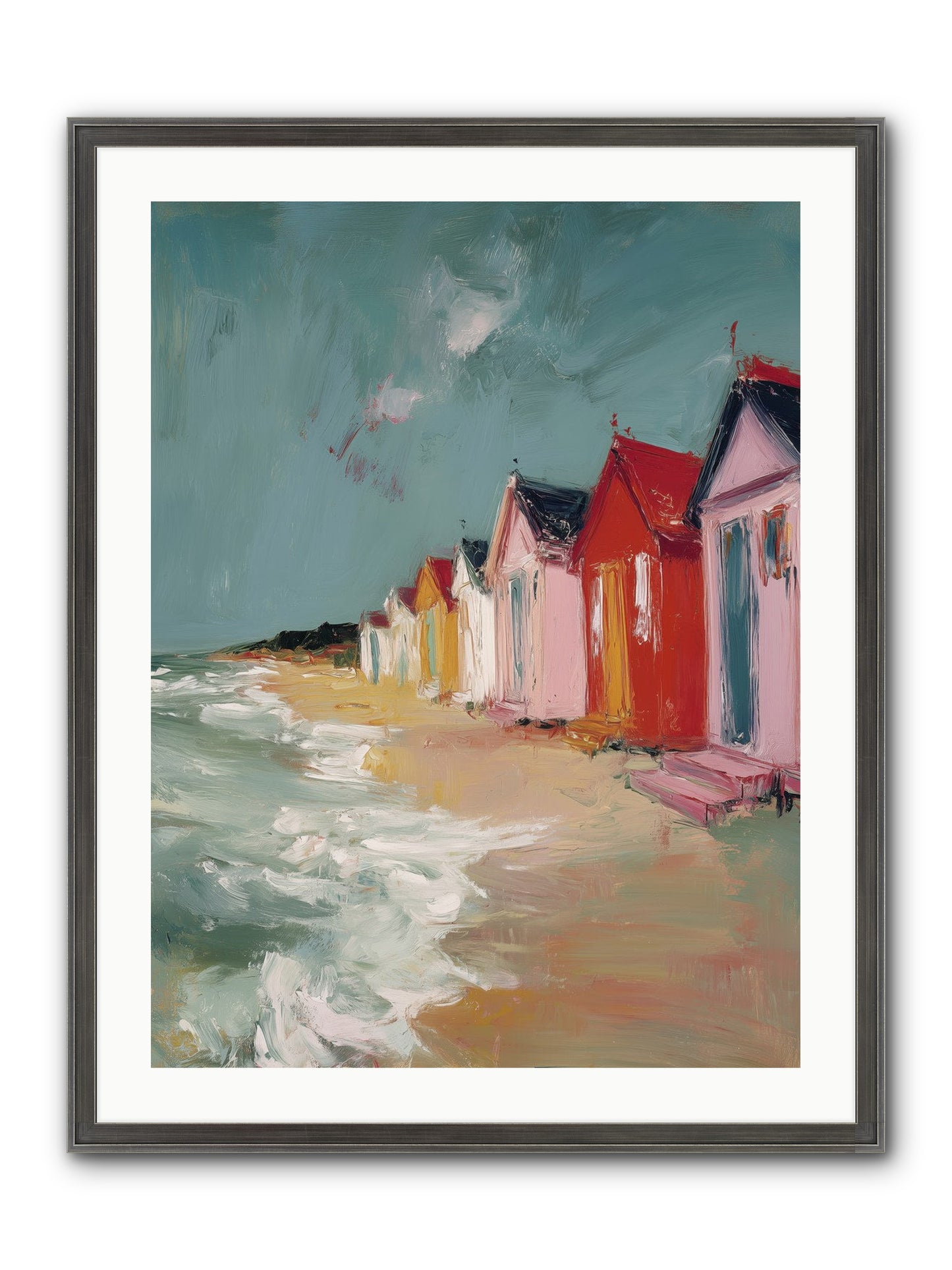 Painted Dreams Framed Print - Slimwoods Black/Silver 24x32