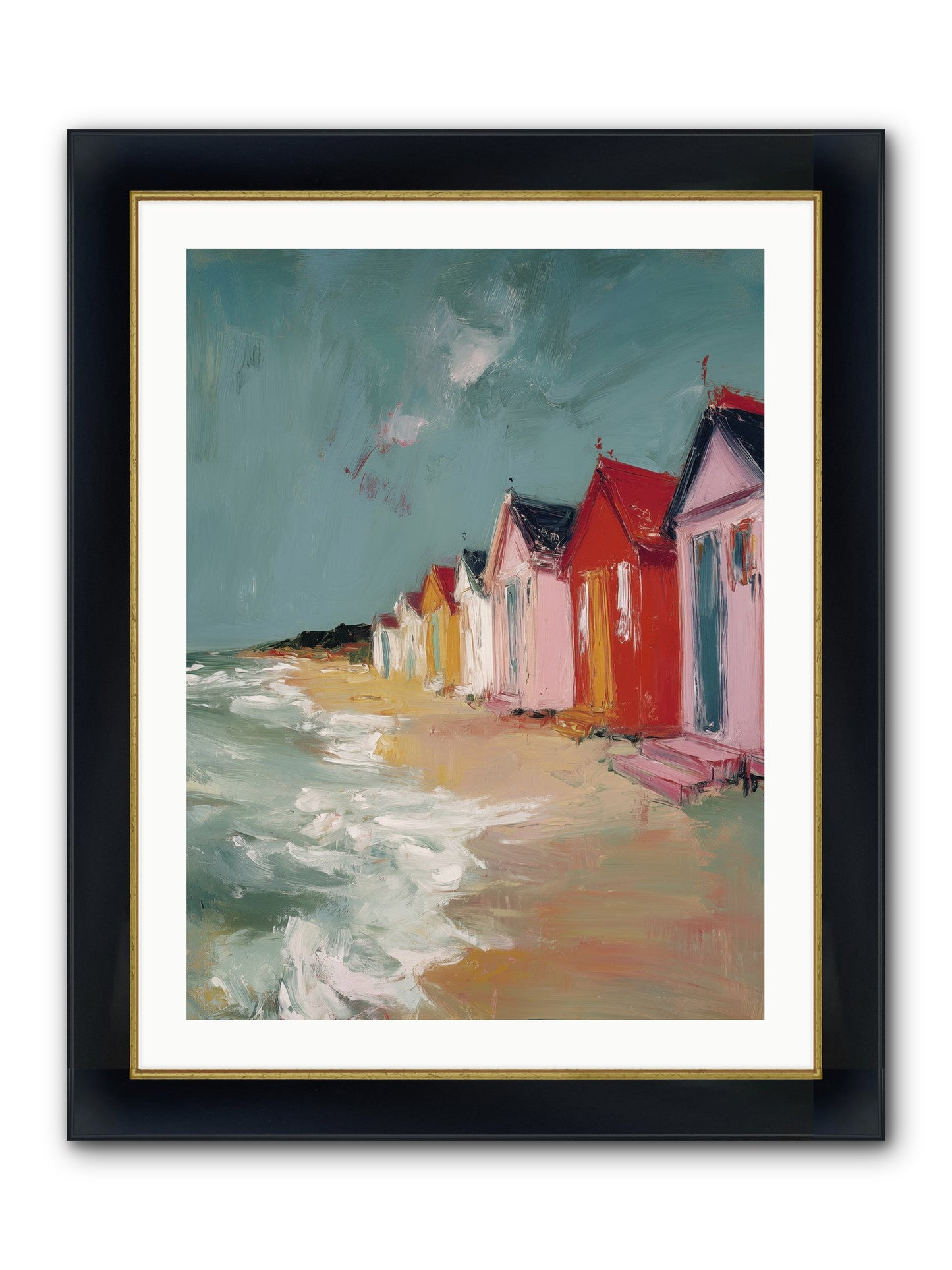 Painted Dreams Framed Print - Wide Black w/Gold 24x32