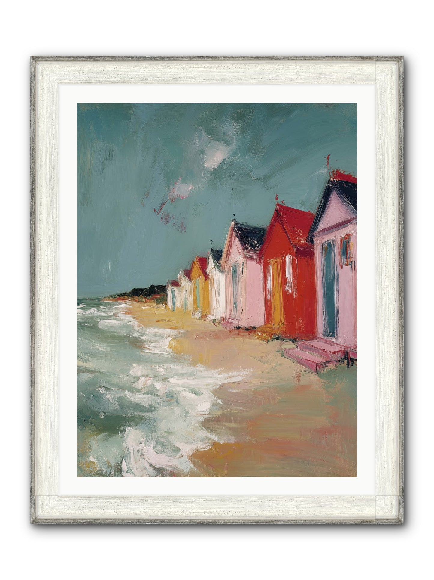 Painted Dreams Framed Print - Driftwood White 30x40