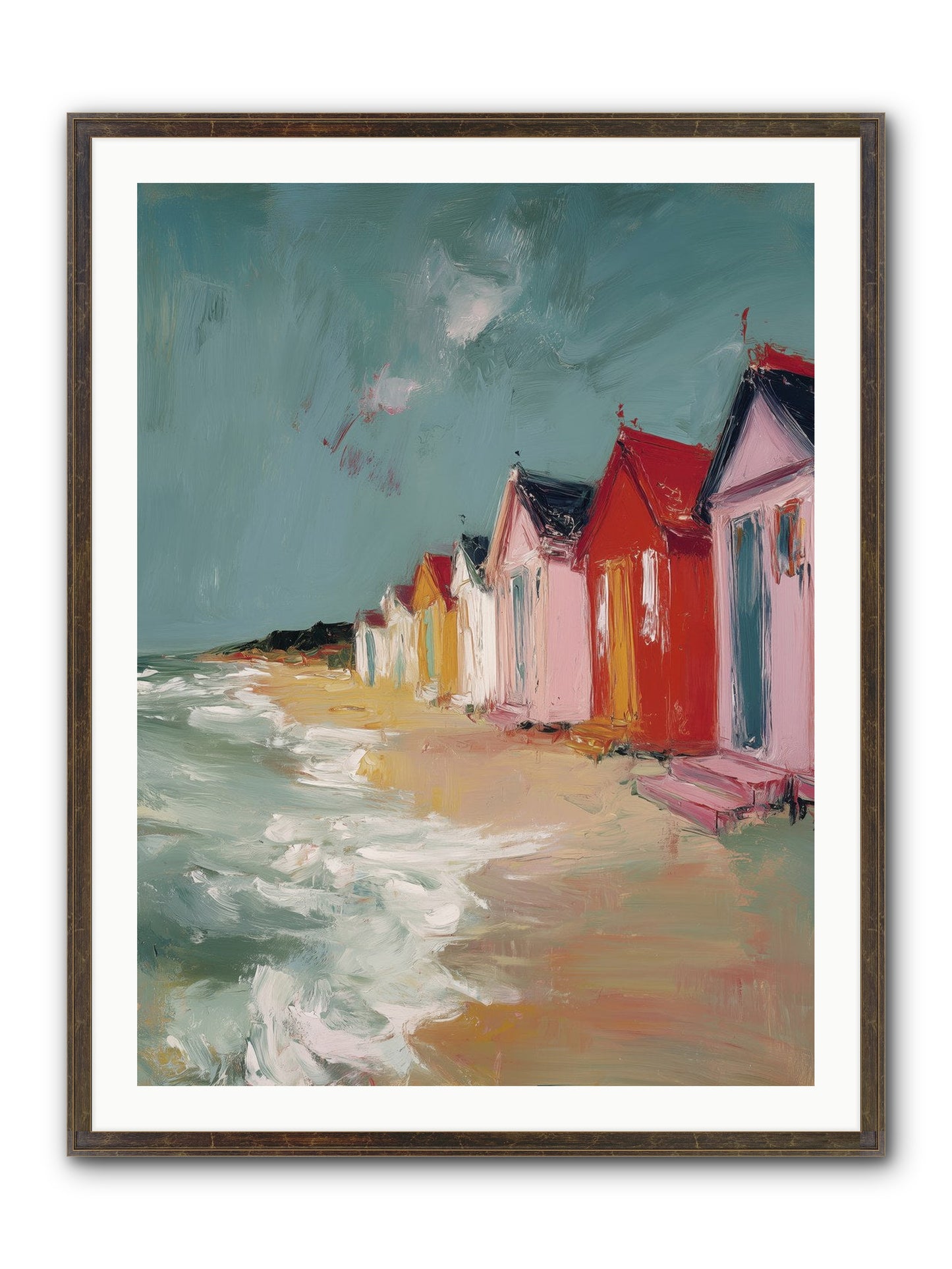 Painted Dreams Framed Print - Slimwoods Black/Gold 30x40