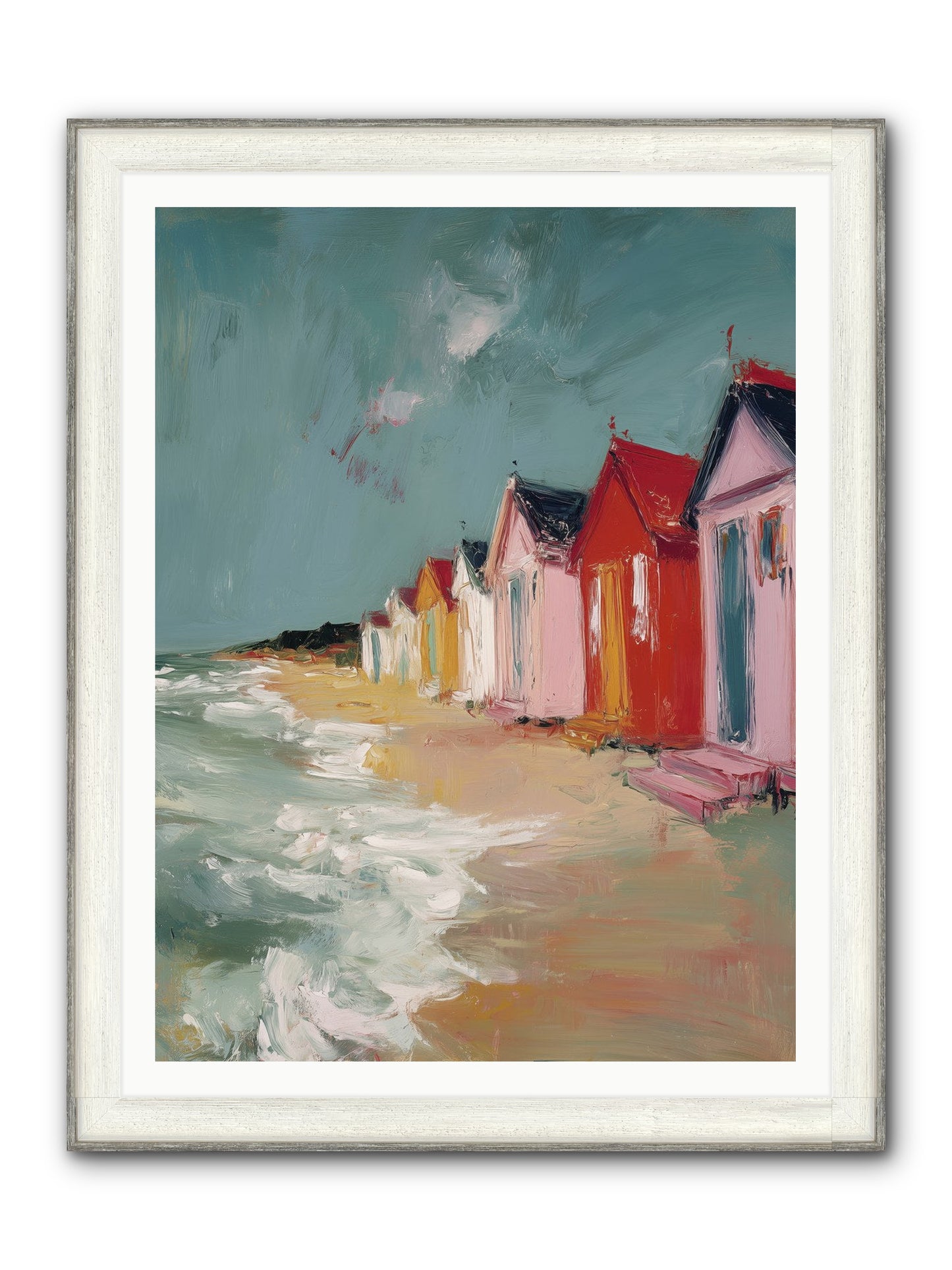 Painted Dreams Framed Print - Driftwood White 36x48
