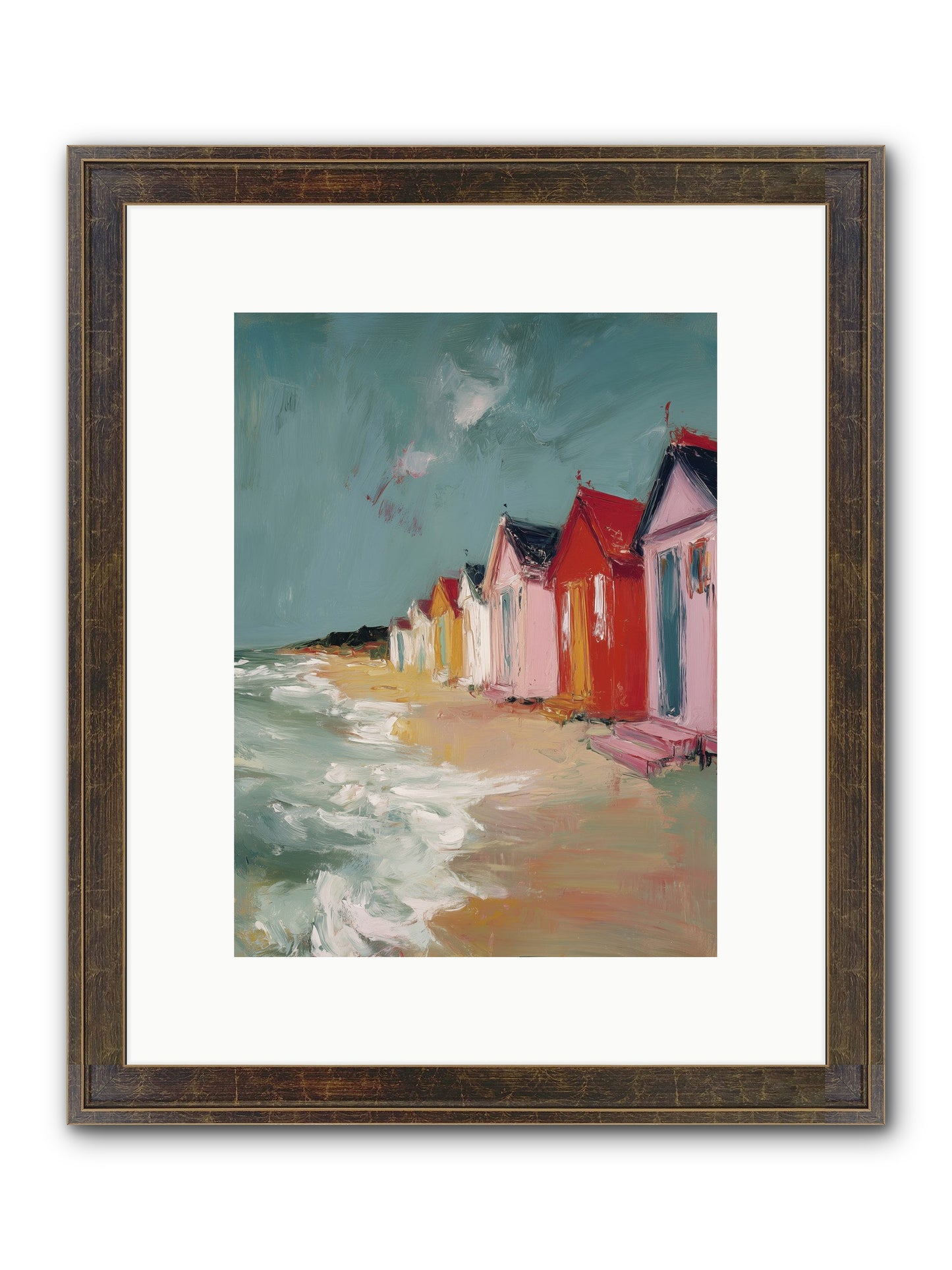 Painted Dreams Framed Print - Slimwoods Black/Gold 9x12