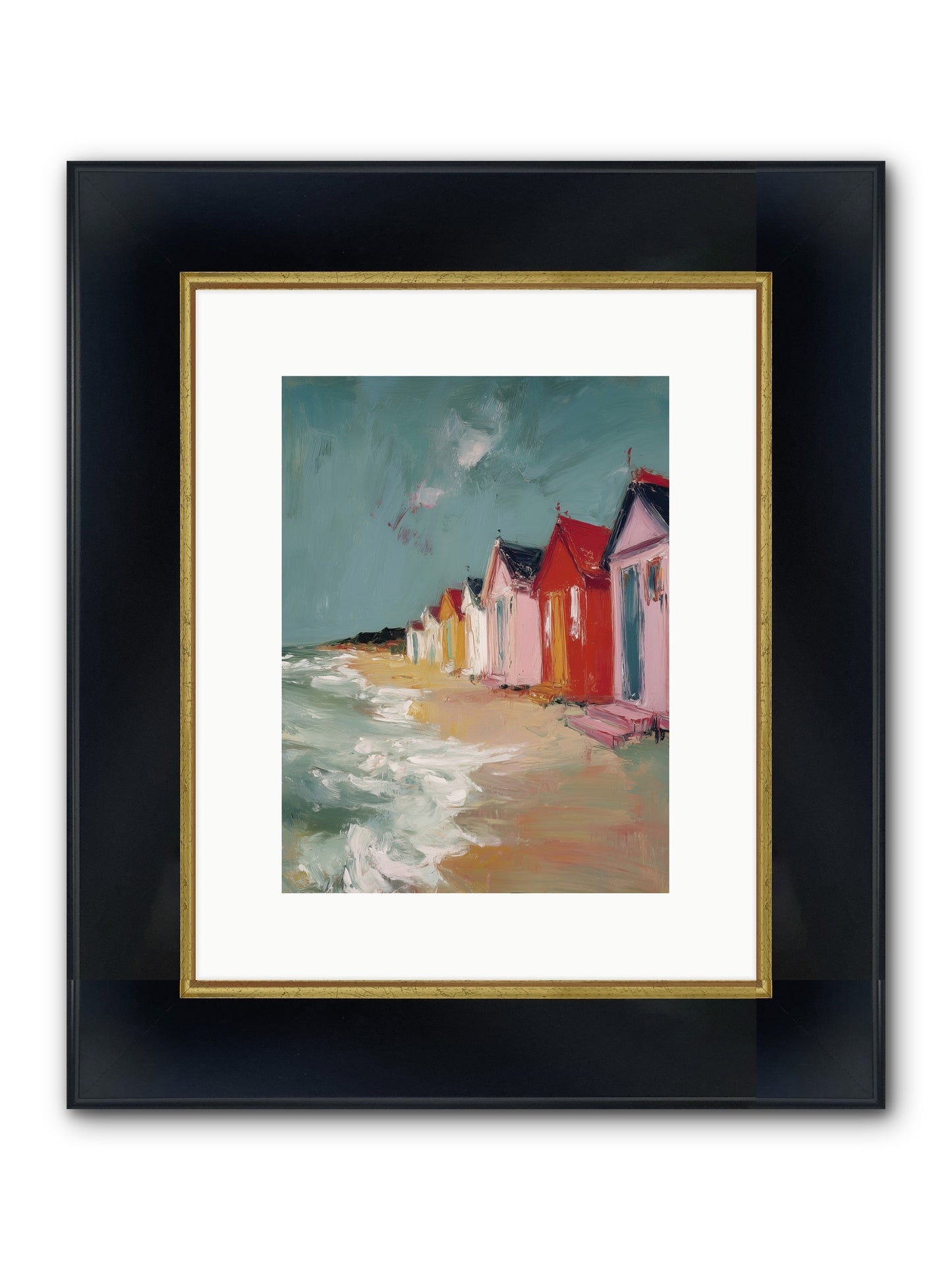 Painted Dreams Framed Print - Wide Black w/Gold 9x12