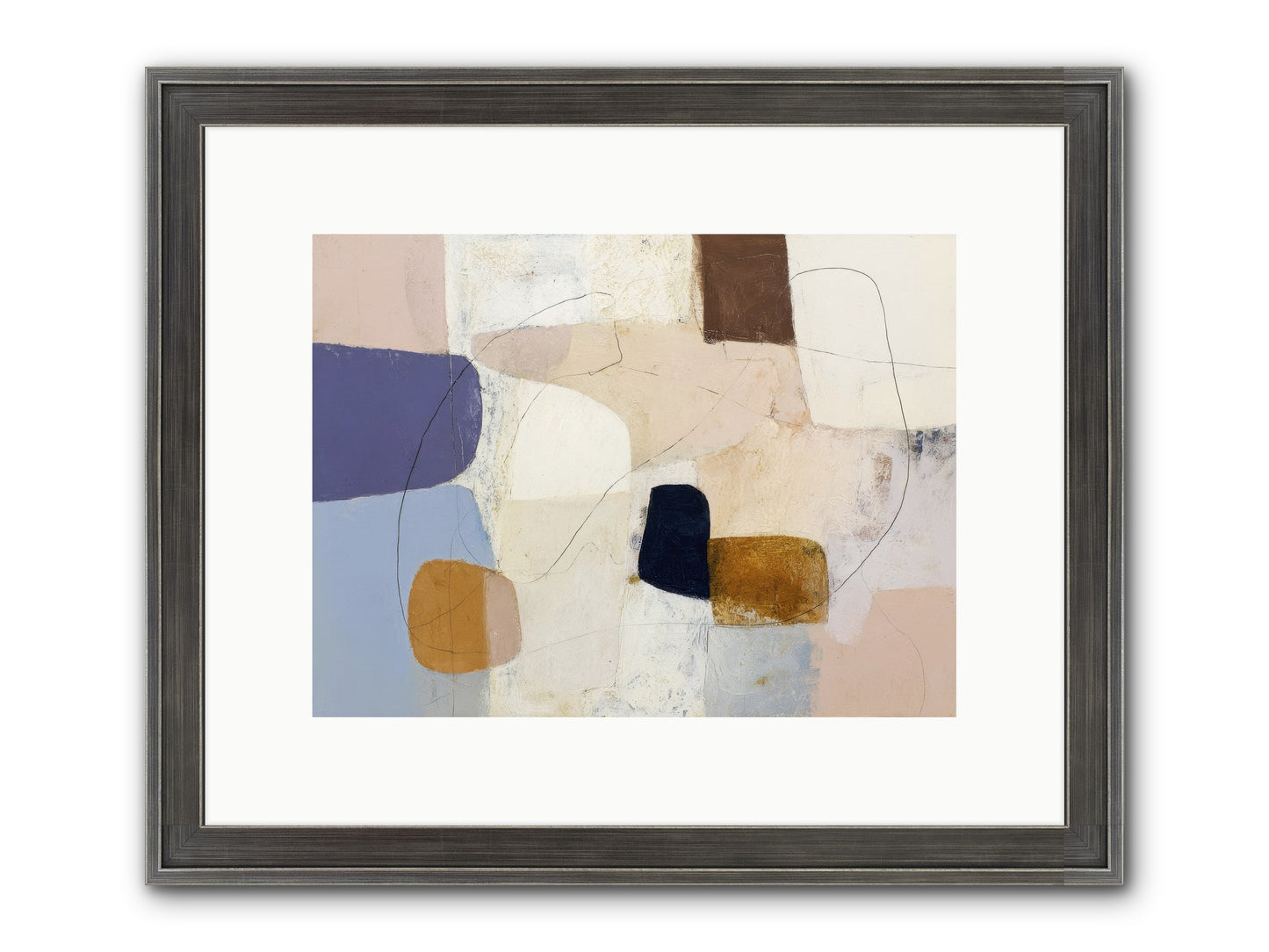 Painted Silence Framed Print - Slimwoods Black/Silver 12x9