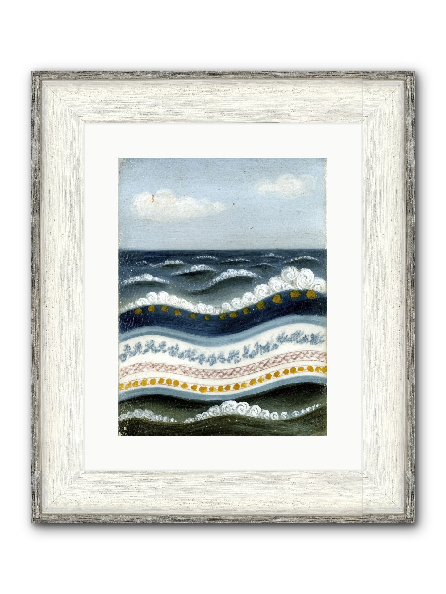 Painted Waters Framed Print - Driftwood White 12x16