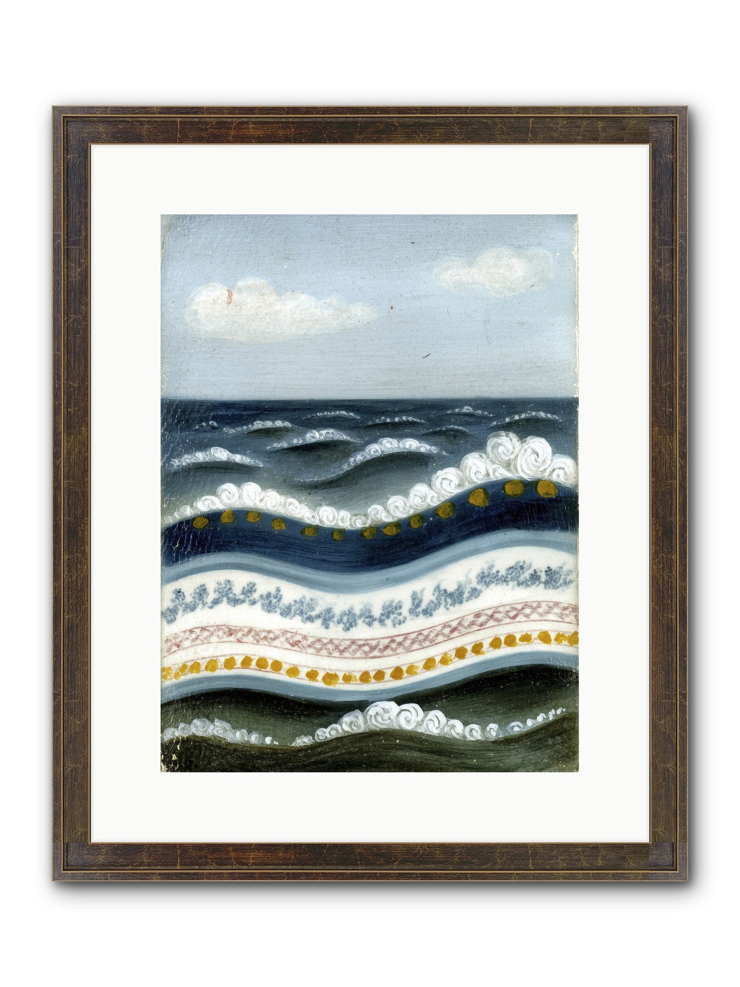 Painted Waters Framed Print - Slimwoods Black/Gold 12x16