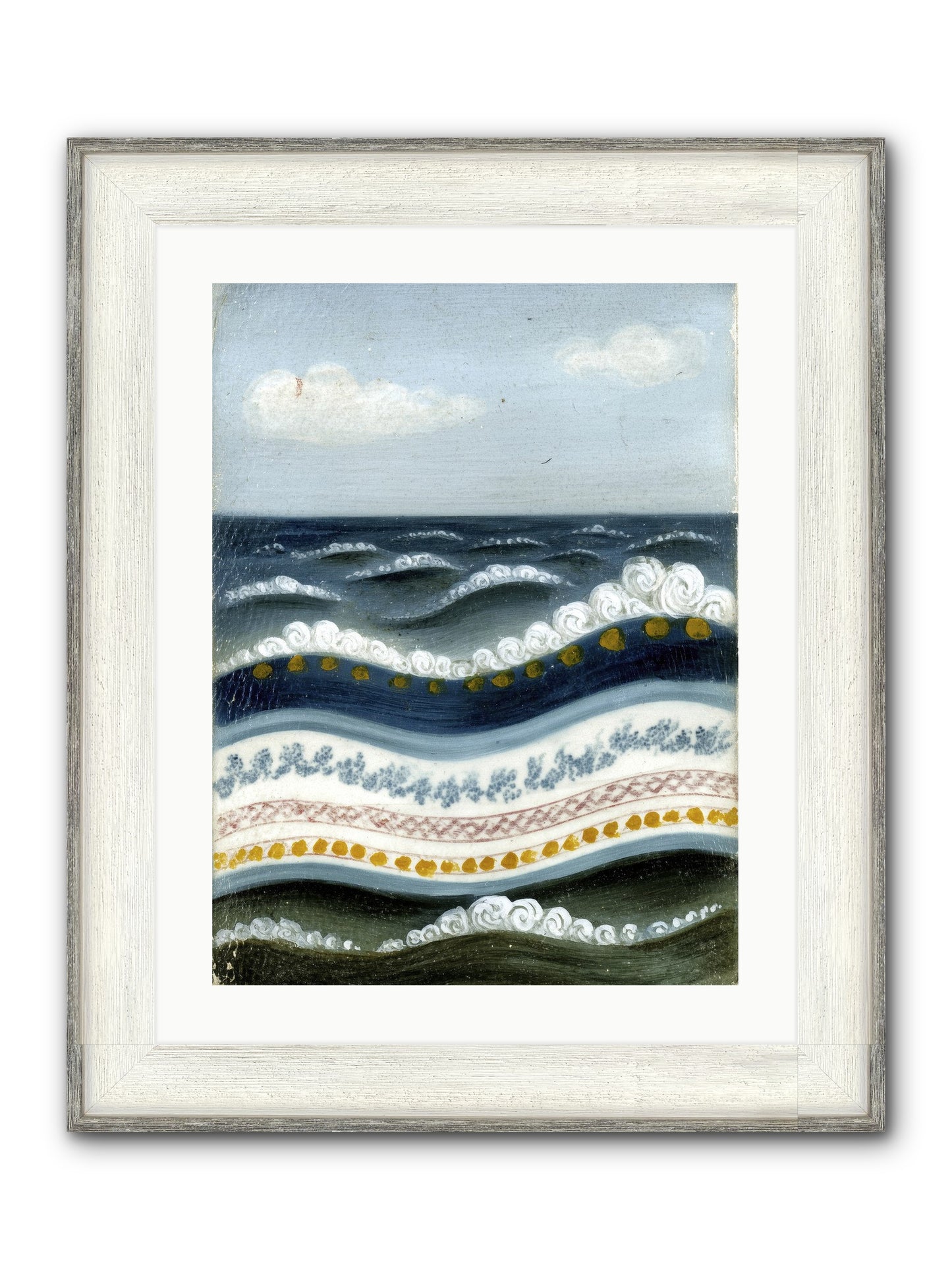 Painted Waters Framed Print - Driftwood White 18x24
